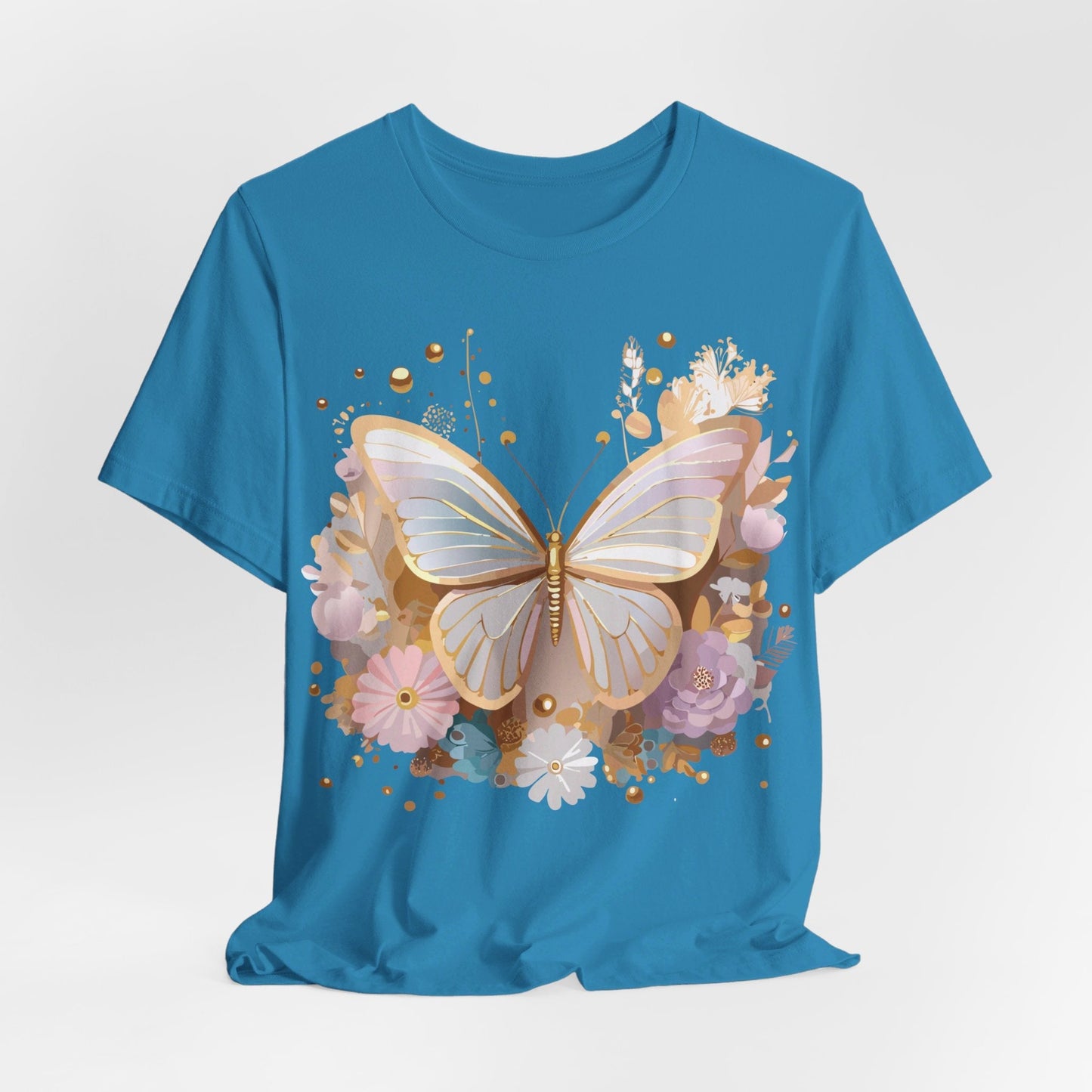 Unisex Graphic Tee With Adelpha Artwork Vintage Butterfly Inspired Art Design Tee