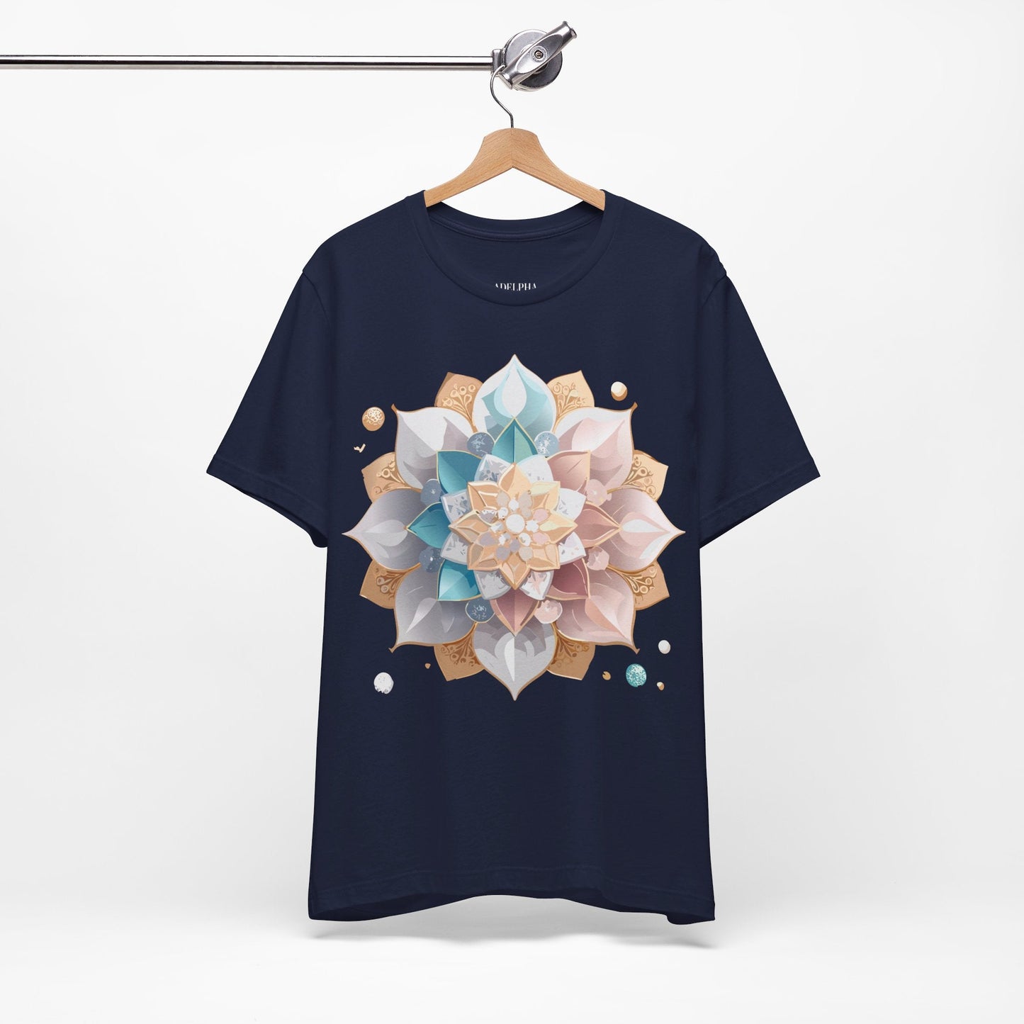 Mandala Graphic Unisex 100 Cotton Vintage Floral Artwork Tee 3