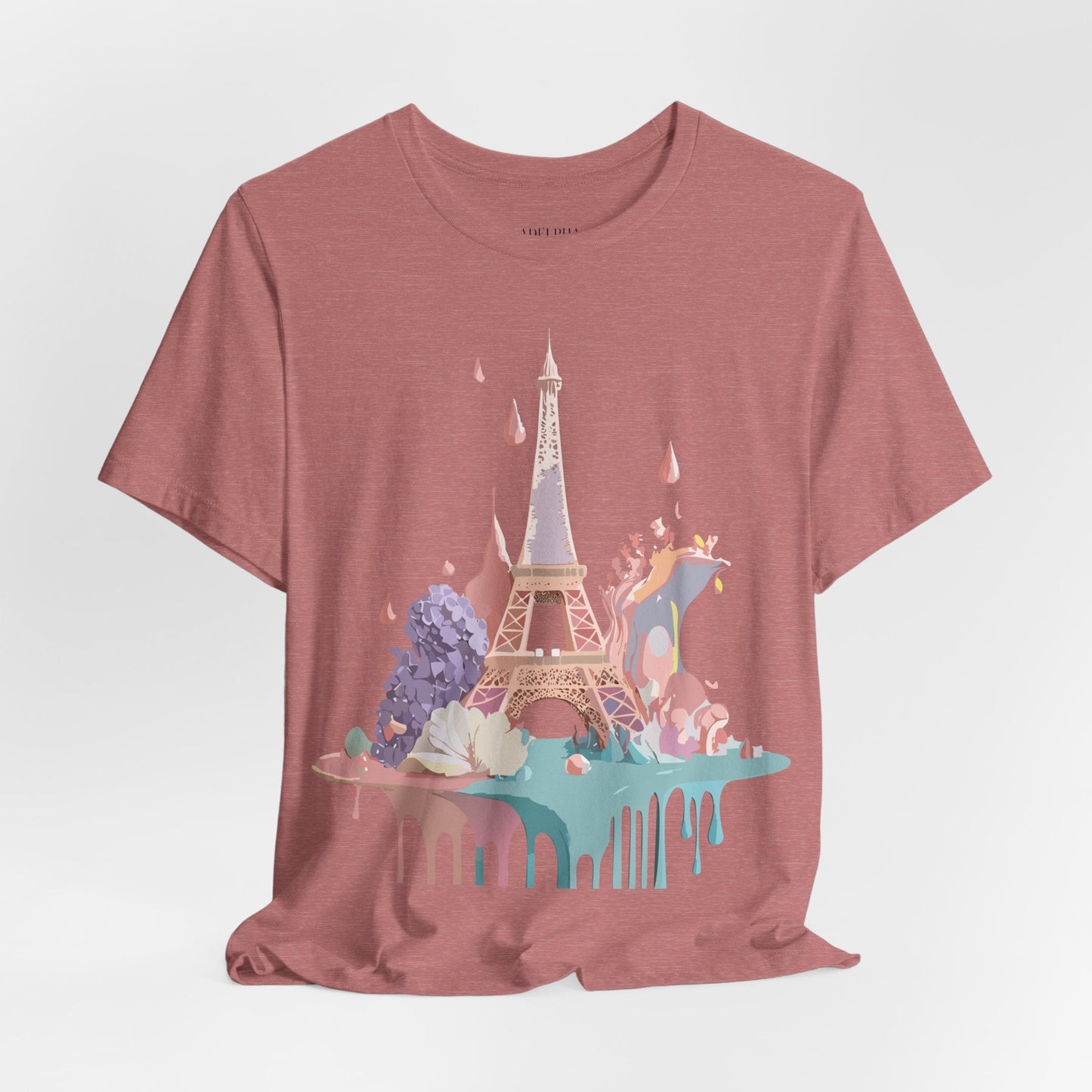 Paris Tourist Shirt Unisex Graphic Tee Vintage Inspired Artwork by Adelpha Short Sleeve Jersey