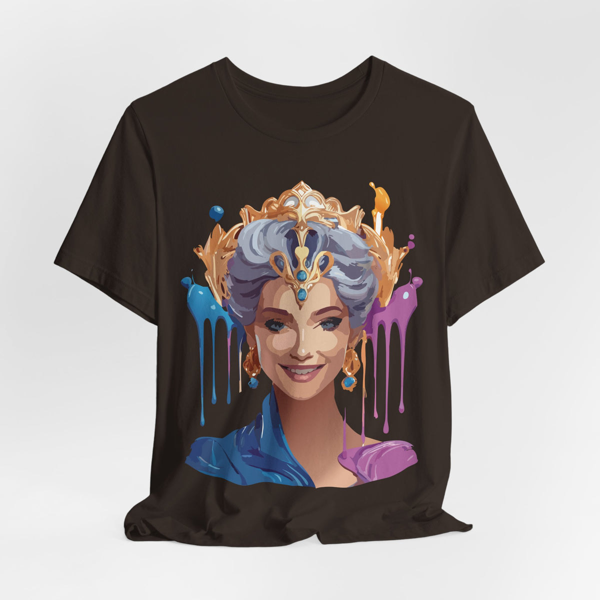 Queen Graphic Unisex Cotton Bella+Canvas Tee with Art Design m179
