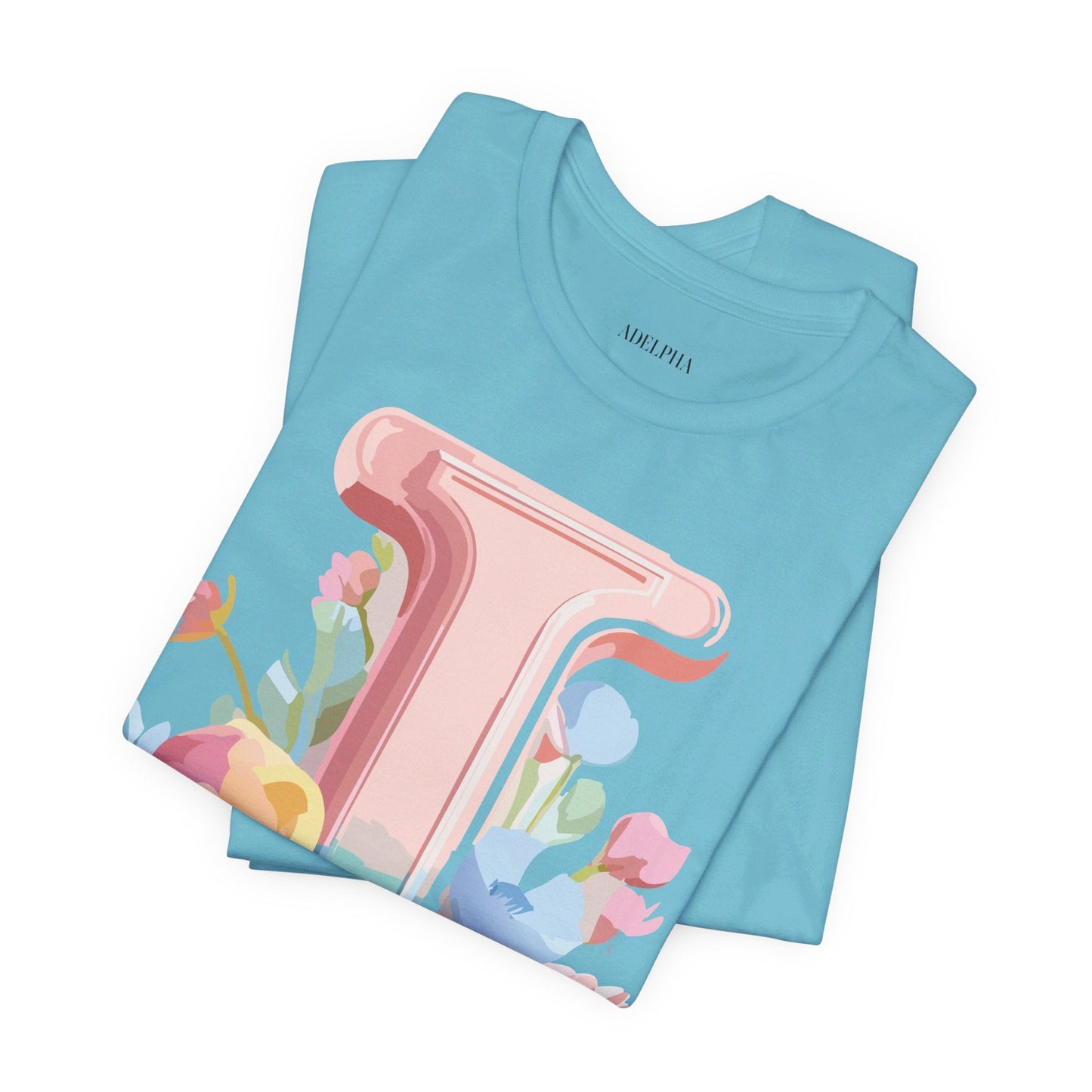 Letter I Shirt Unisex Graphic Tee Adelpha Premium Soft Cotton Vintage Inspired Artwork