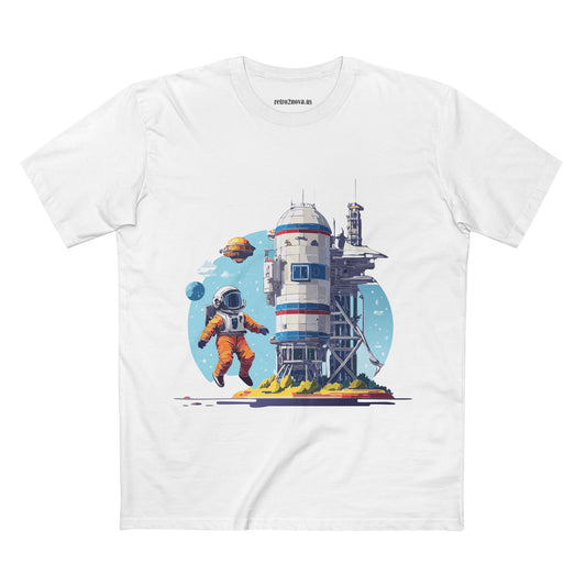 Cosmos Astronaut Graphic Tee Staple Unisex 100 Cotton Tee Shirt - CS-8
