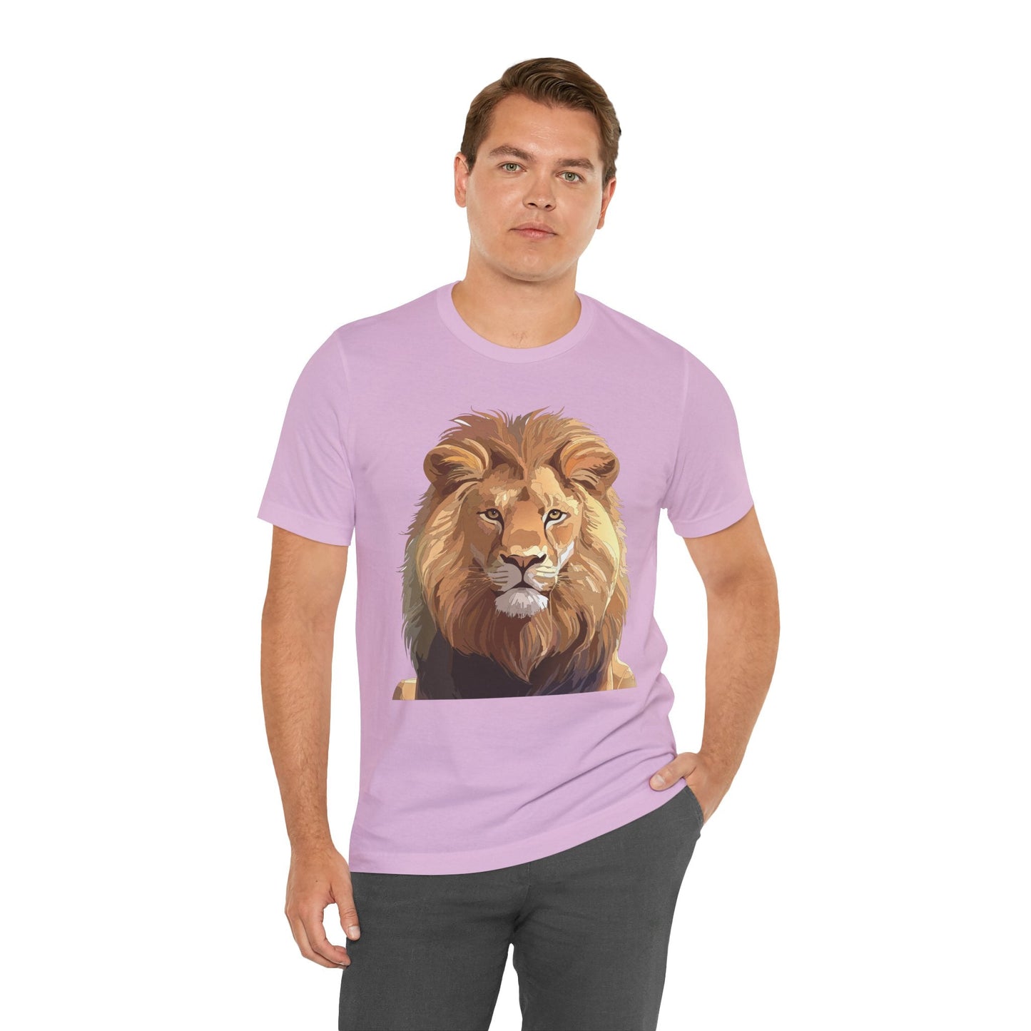 Unisex Animal Art Tee Shirt With Wild Animals Design Gildan 64000 Softstyle Cotton