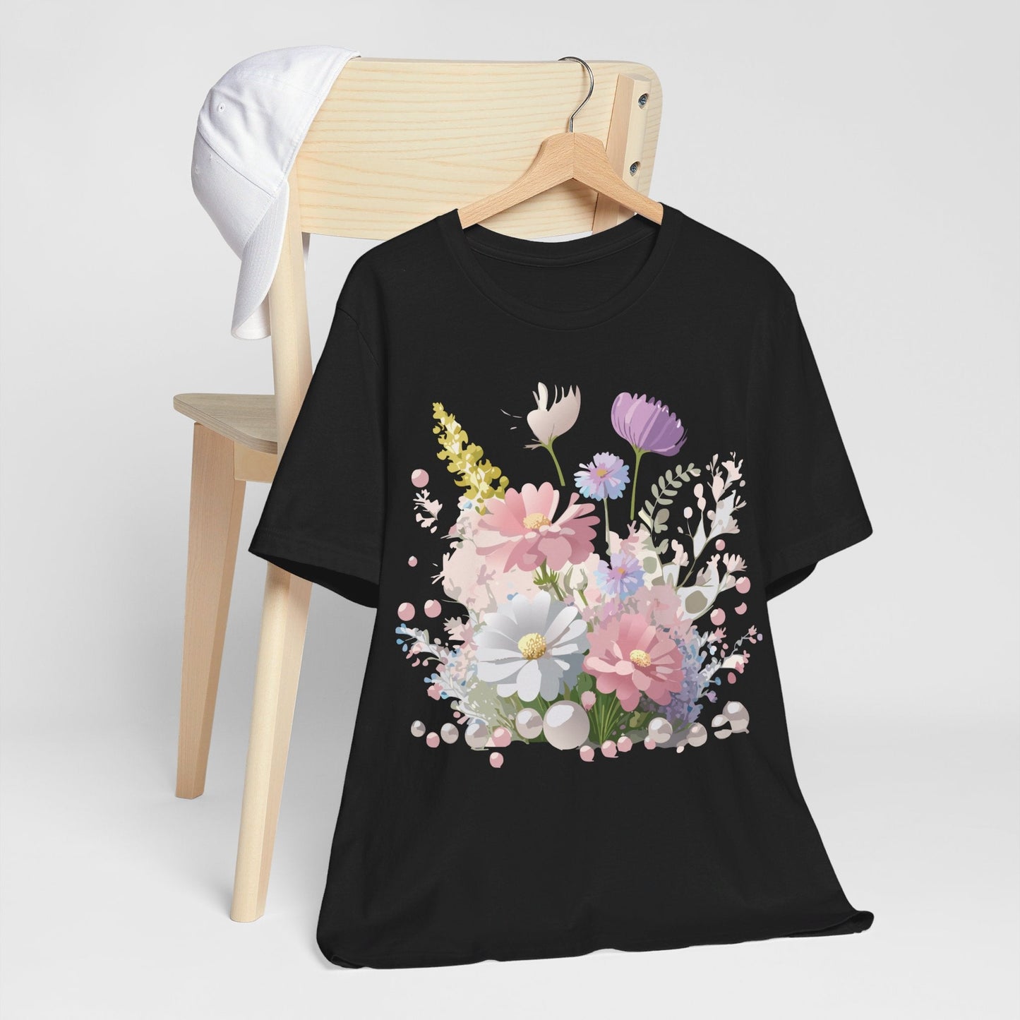 Adelpha Floral Graphic T Shirt Unisex Jersey Short Sleeve Art Design Vintage Inspired Premium