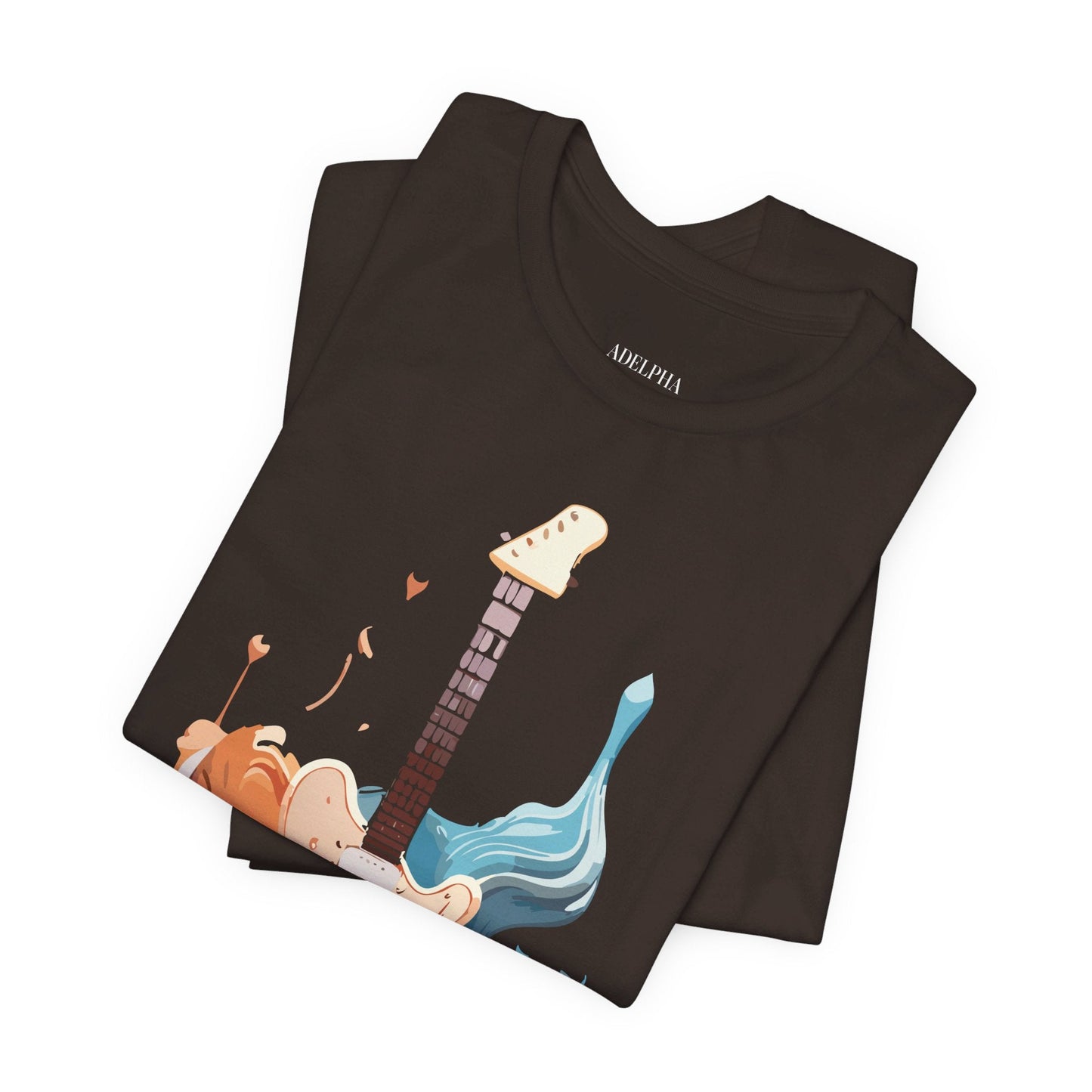 Adelpha Vintage Inspired Graphic Music T Shirt Unisex Short Sleeve Tee For Everyday Wear
