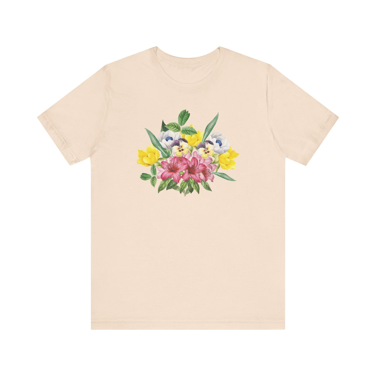 Floral Graphic Tee Shirt - Bella+Canvas Unisex 100 Cotton 49
