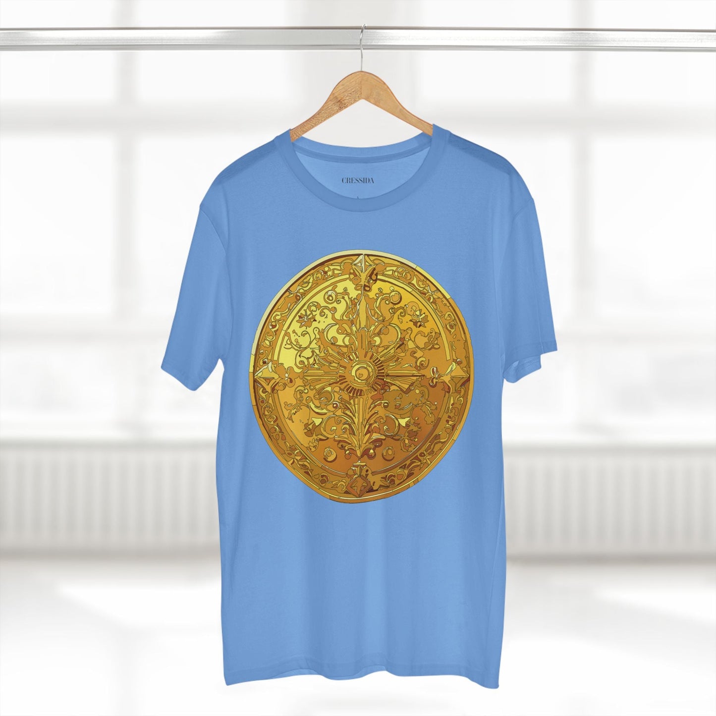 Antique Gold Coin Graphic Design T-Shirt Unisex 100 Cotton With Golden Print Artwork Tee 24