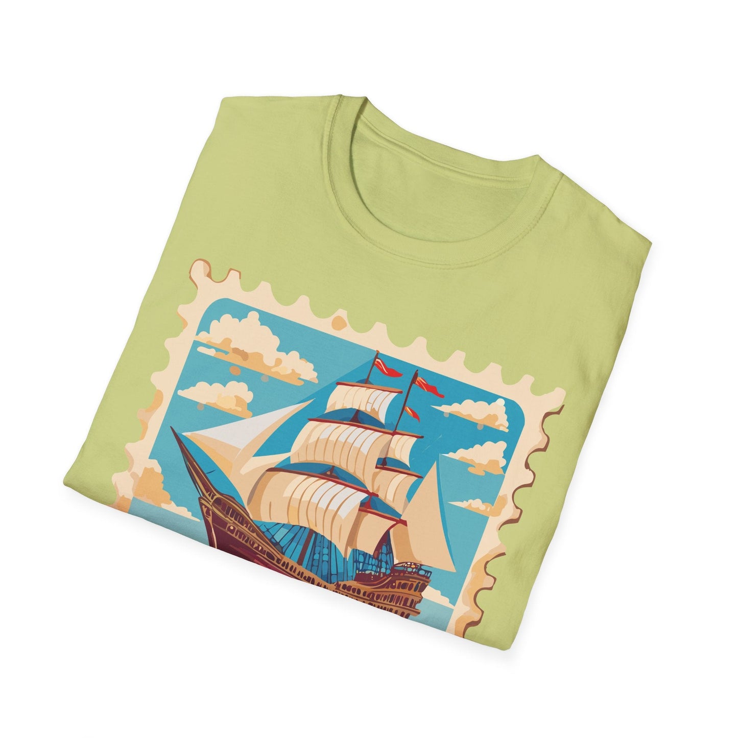 Ship T Shirts Frigate Vessel Tee Unisex Softstyle Gildan 64000 100 Percent Cotton
