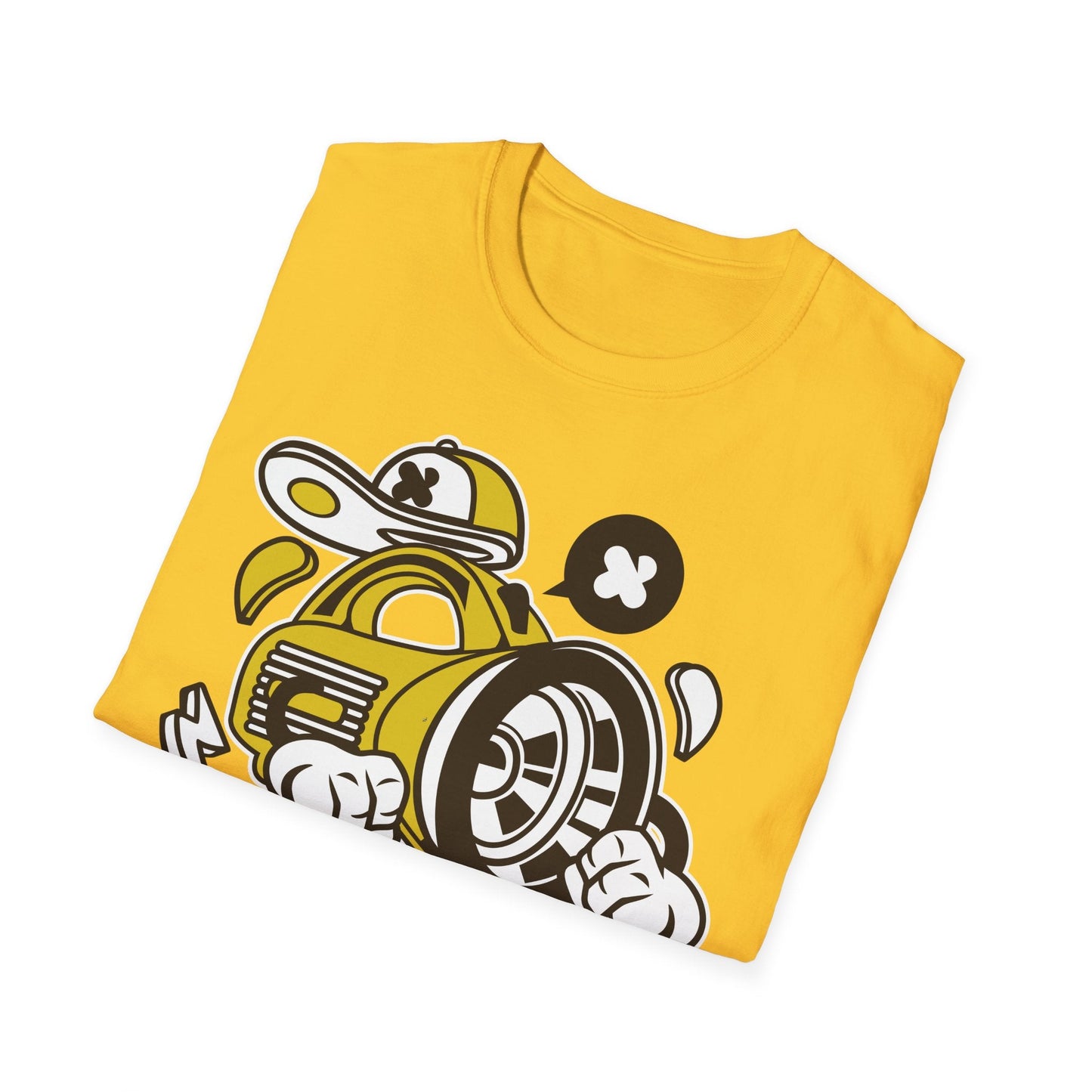 Cartoon T Shirt Animation Tee Funny Tee Unisex Softstyle Cotton Tee Gildan 64000