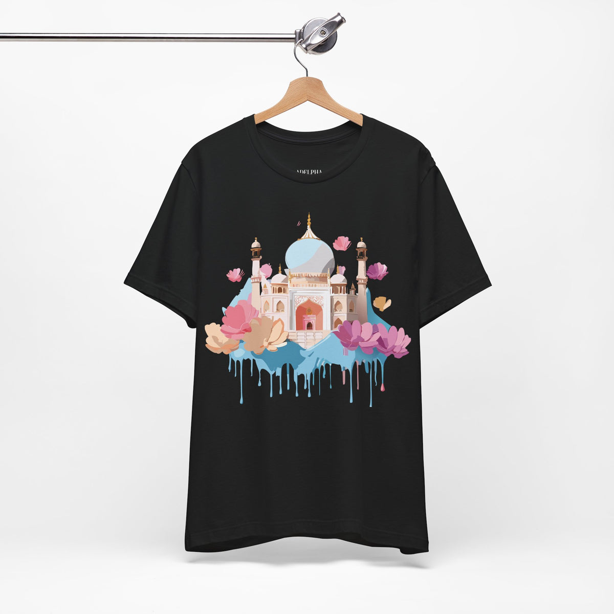 Unisex Cotton Bella+Canvas Tee with Taj Mahal