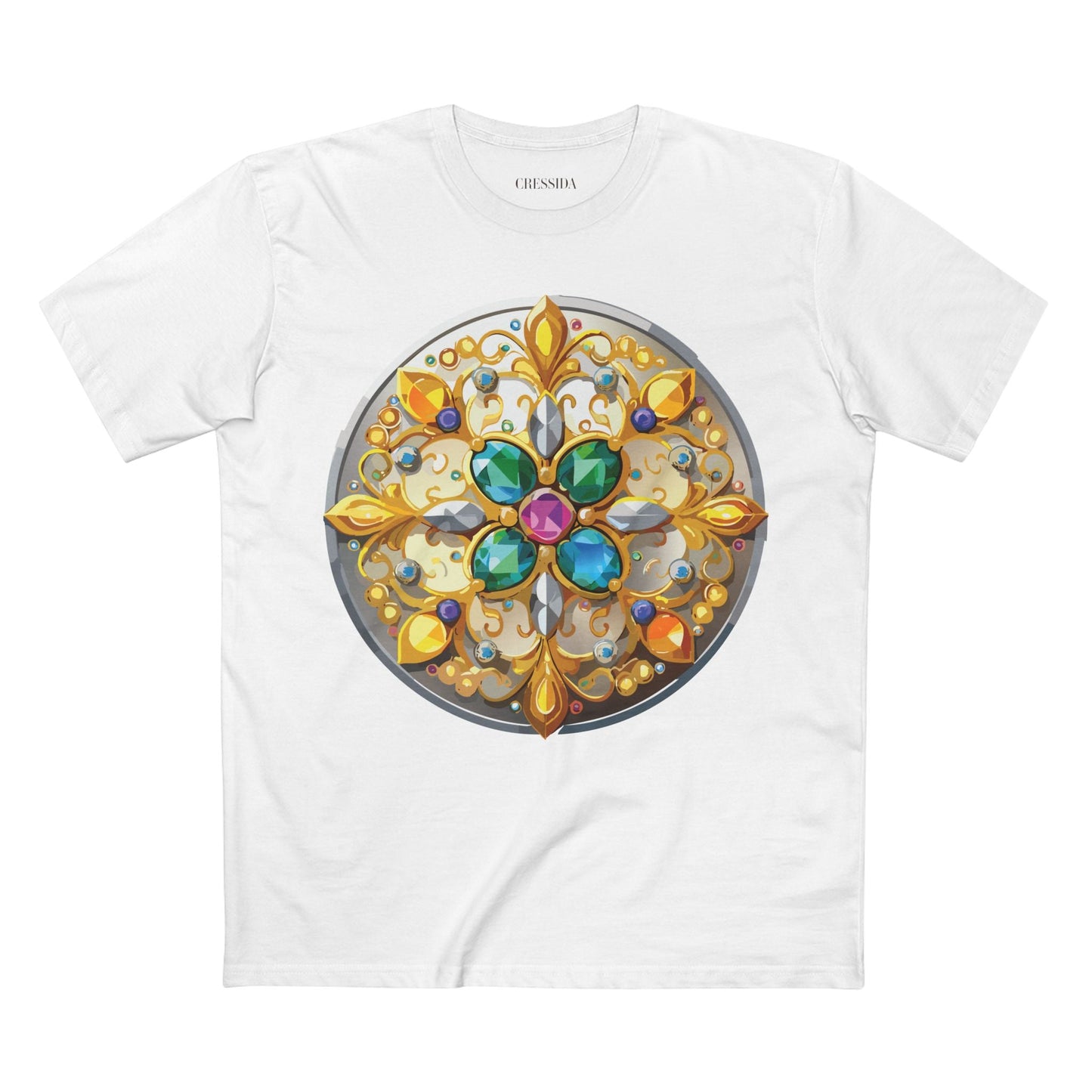 Medallion Graphic T-Shirt Unisex 100 Cotton With Gold Art Design Medal Tee 7