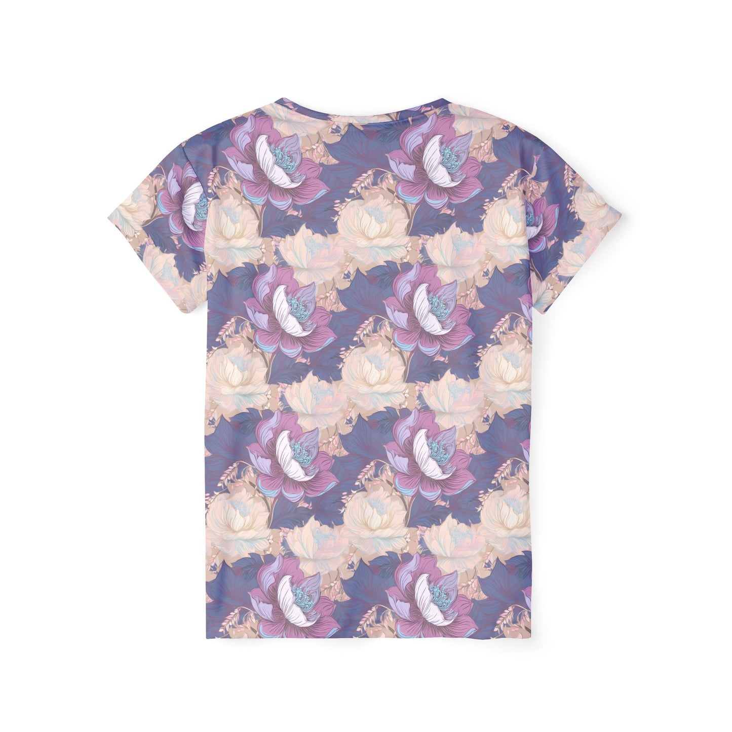 Women Poly T-Shirt with Floral Print