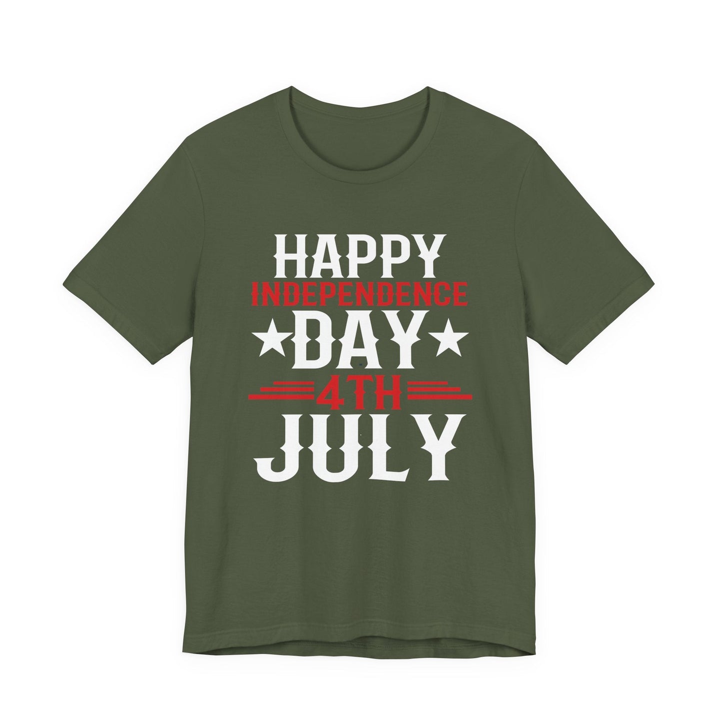 Happy Independence Day Graphic Unisex Cotton T-Shirt 016