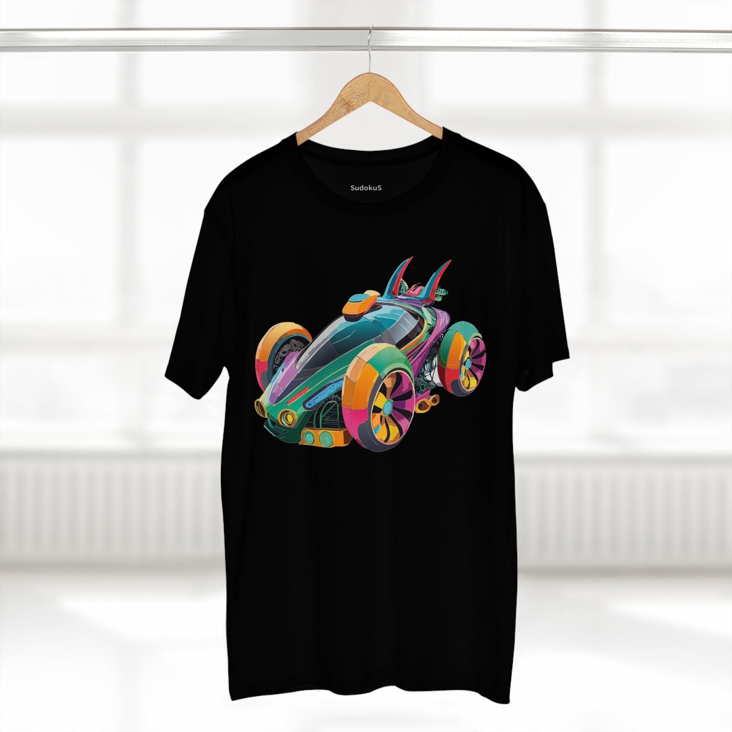 Car Graphic Unisex 100 Cotton Staple Tee 22