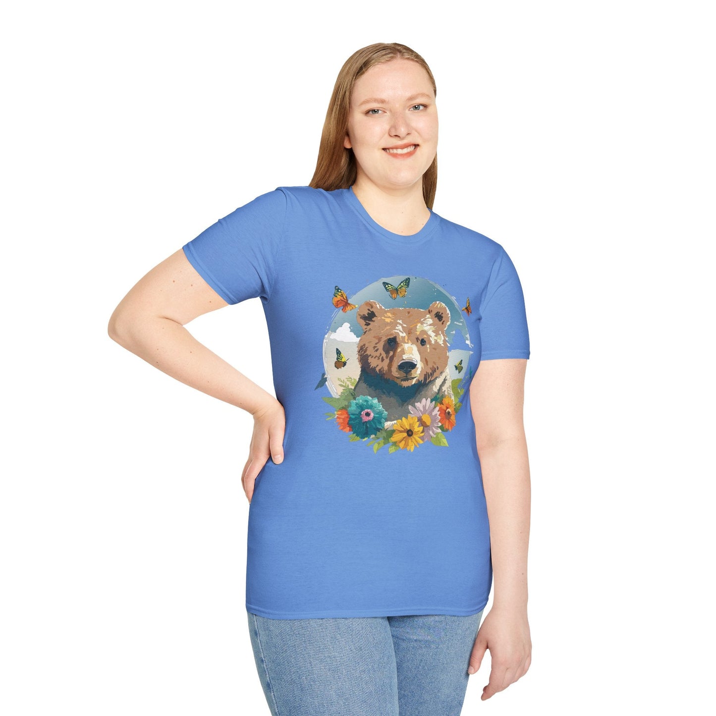 Bear T Shirt Unisex Teddy Bear Tee Softstyle 64000 Ring Spun Cotton Tee Lightweight Breathable