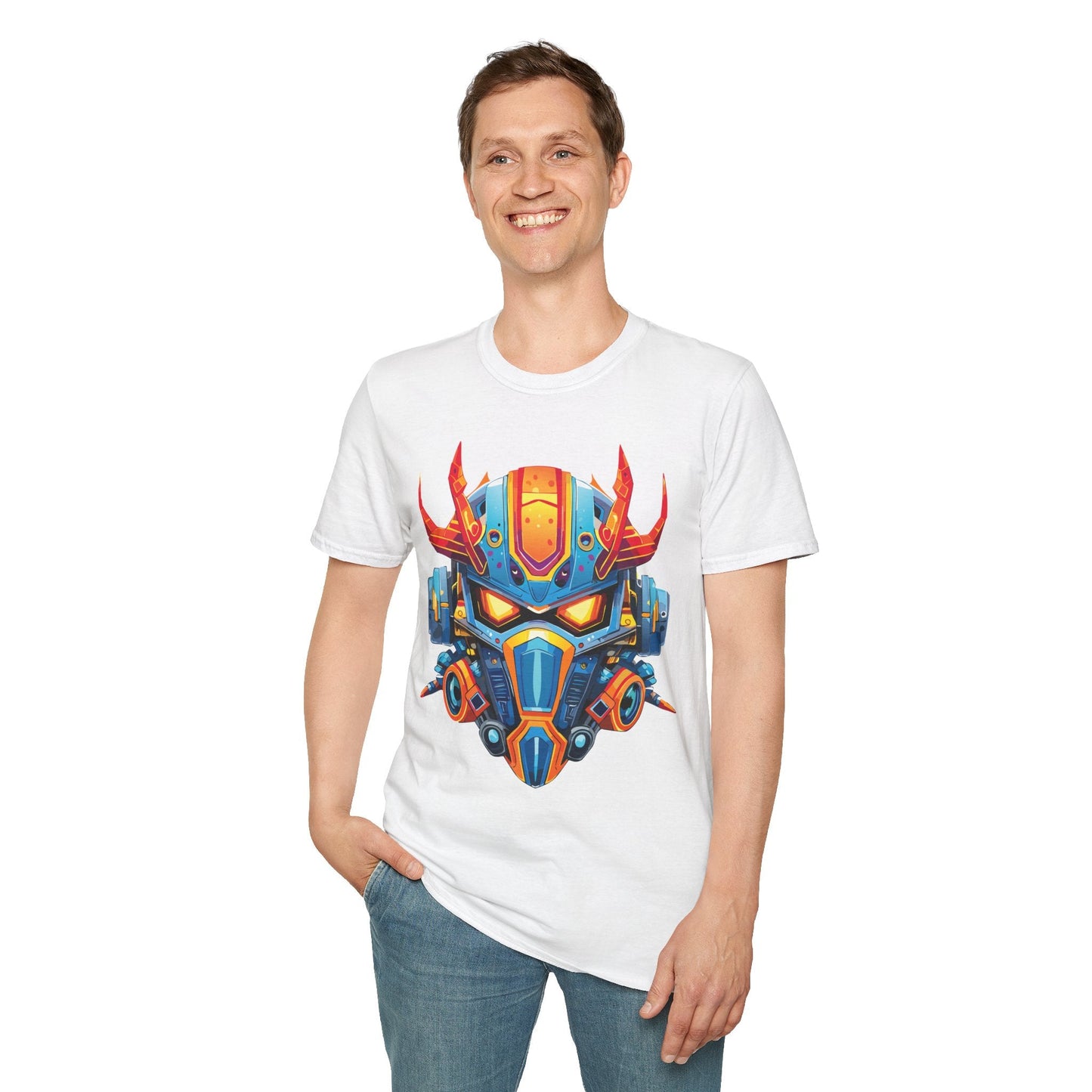 Cyborg Tee Unisex Robot And Terminator Shirt Gildan Softstyle 64000 Ring Spun Cotton