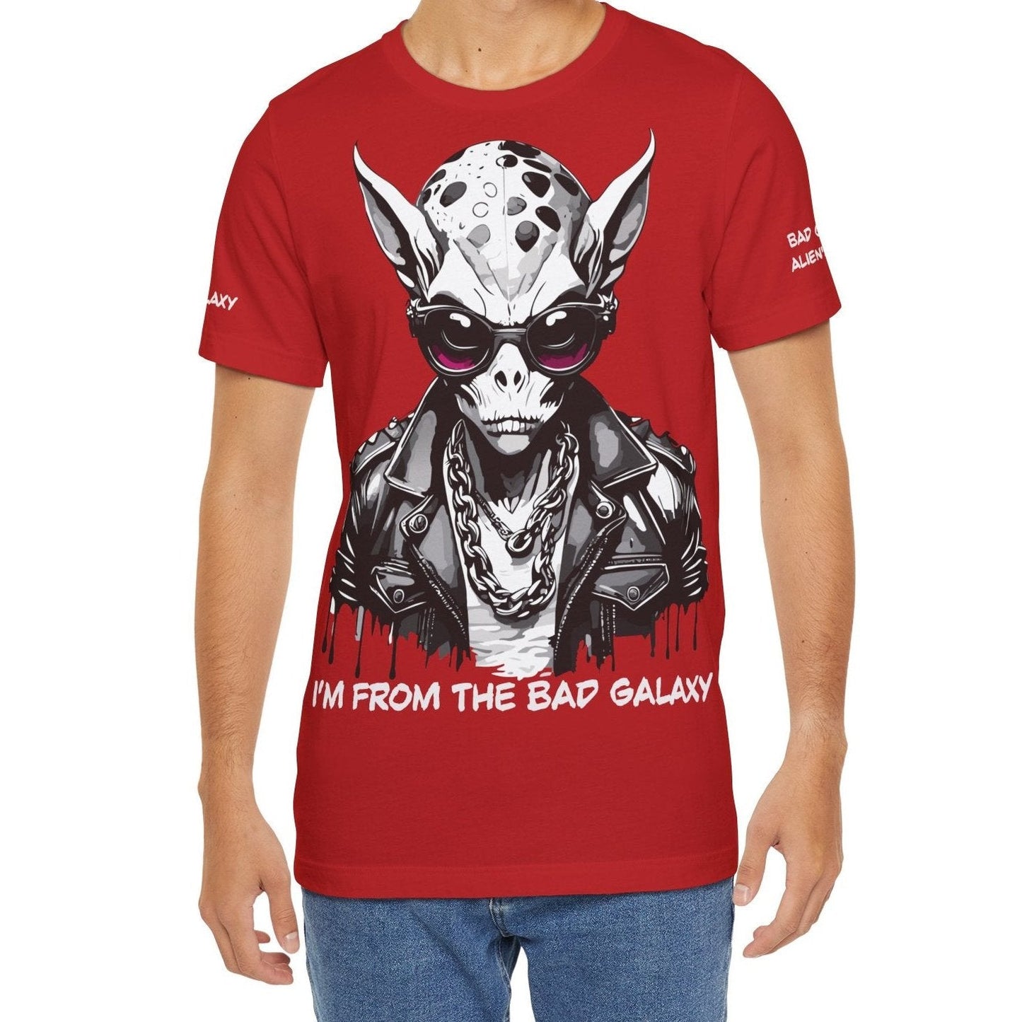 Alien Tee Shirt From Bad Galaxy Made To Order 100 Percent Cotton With Eco Friendly Inks