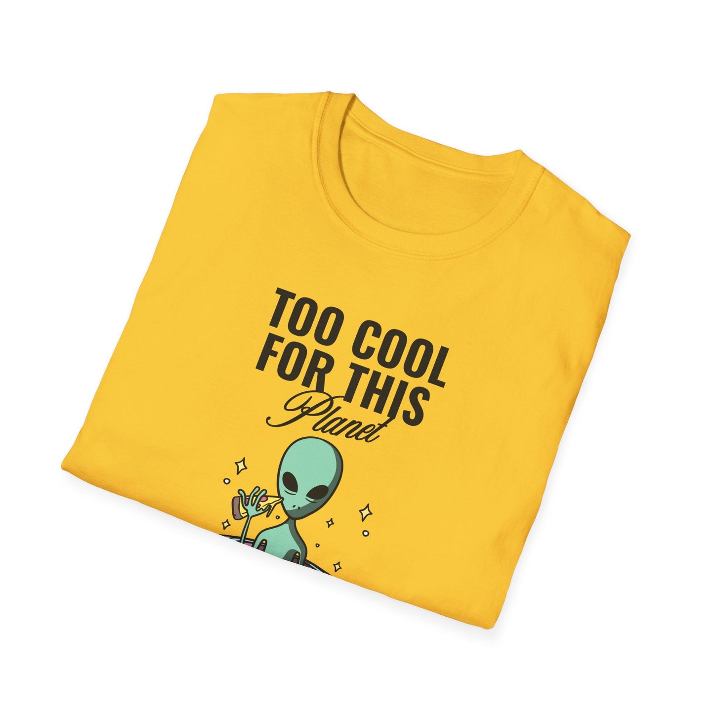 Alien UFO TShirt  Too Cool For This Planet Graphic Tee