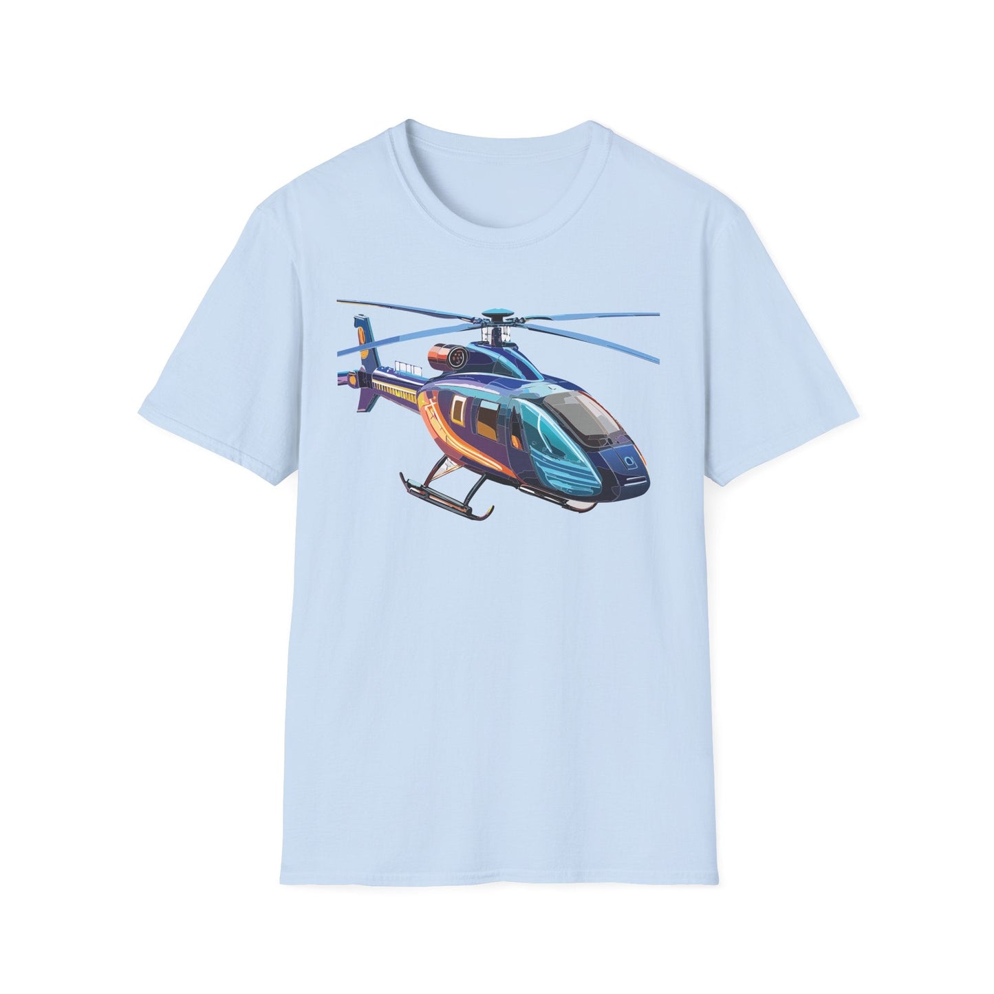 Chopper Helicopter Shirt Unisex T Shirt Softstyle 100 Percent Cotton Comfort Wear