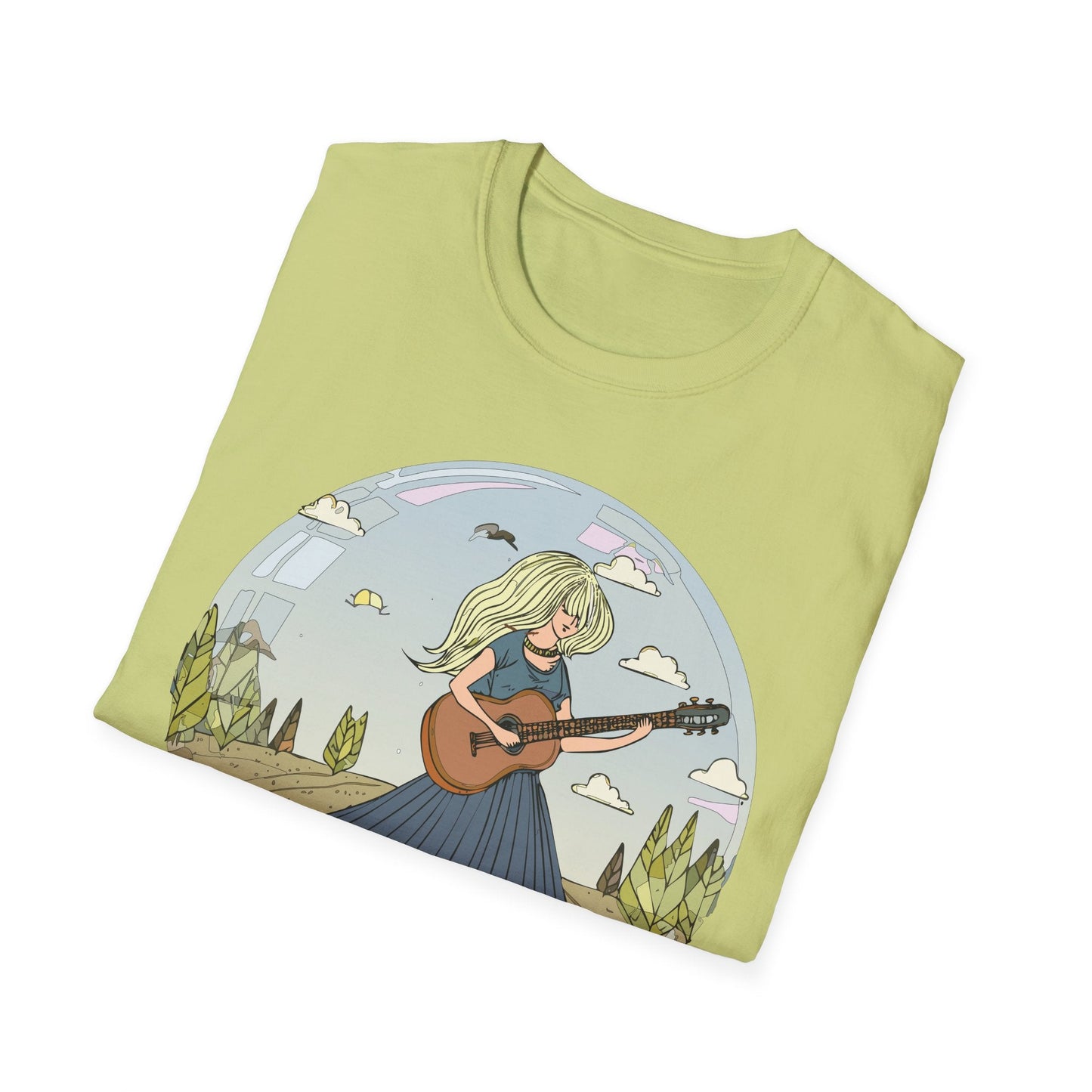 Womens Graphic T Shirt Art Design Tee Softstyle Cotton Ring-Spun Unisex Short Sleeve