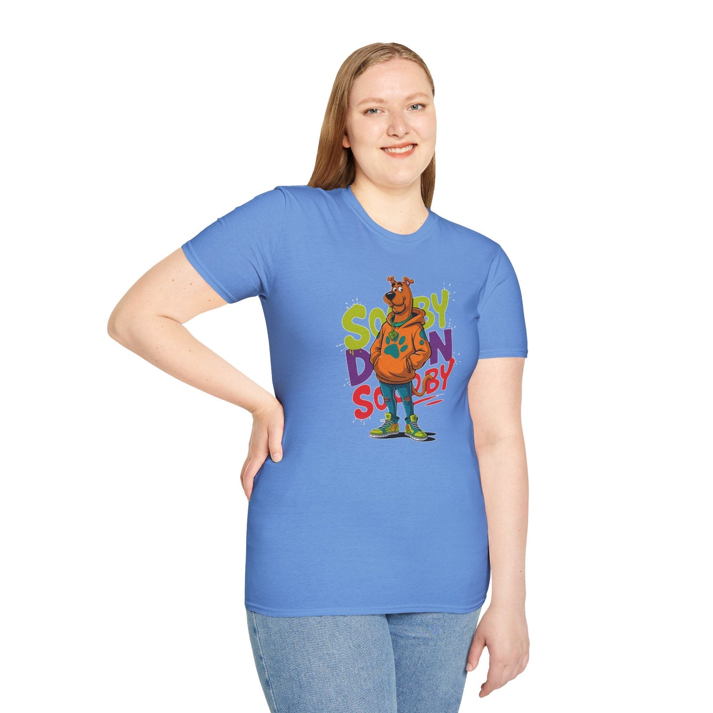 Unisex Cartoon T Shirt With Animation And Funny Animals Tee Gildan Softstyle 64000