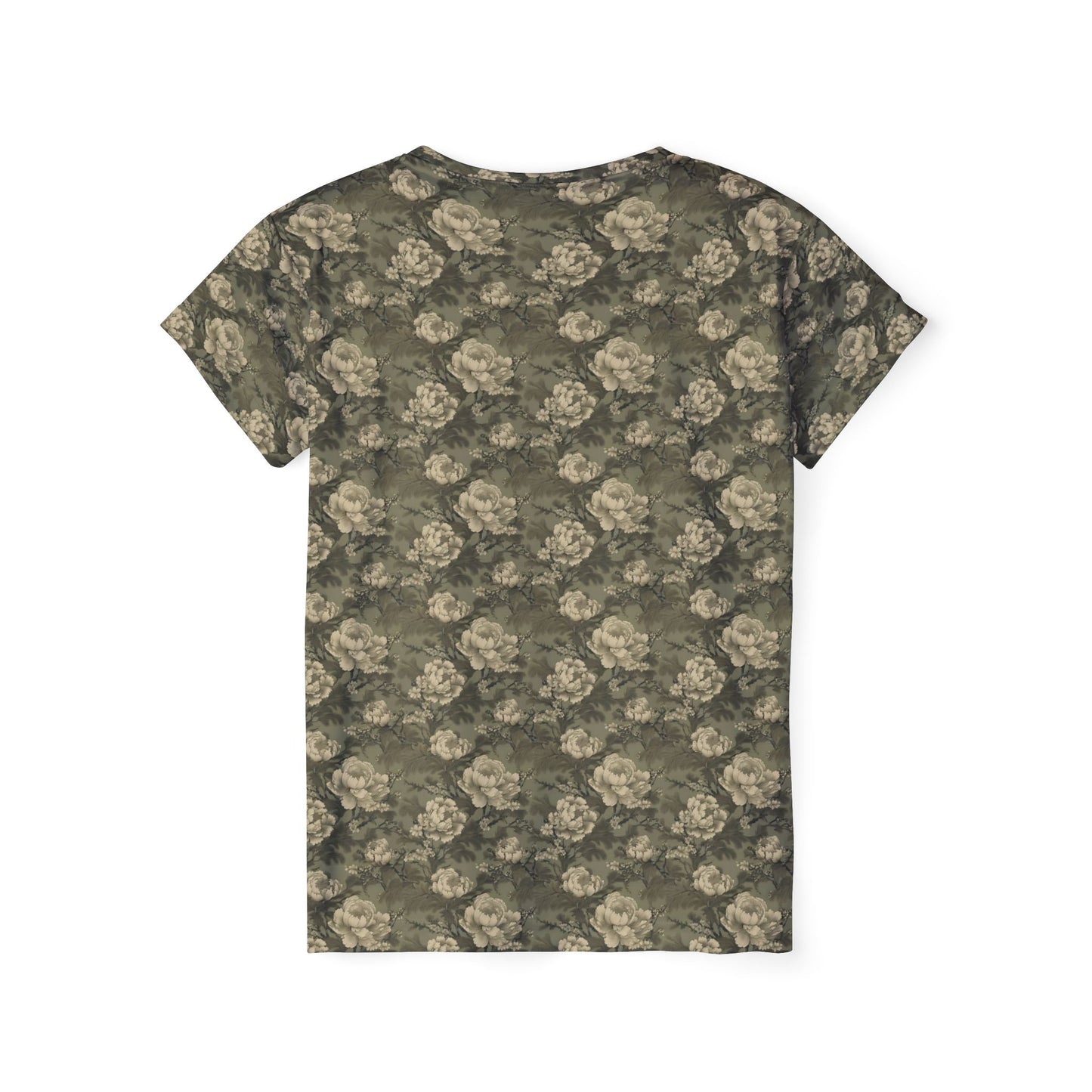 Women Poly T-Shirt with Floral Print