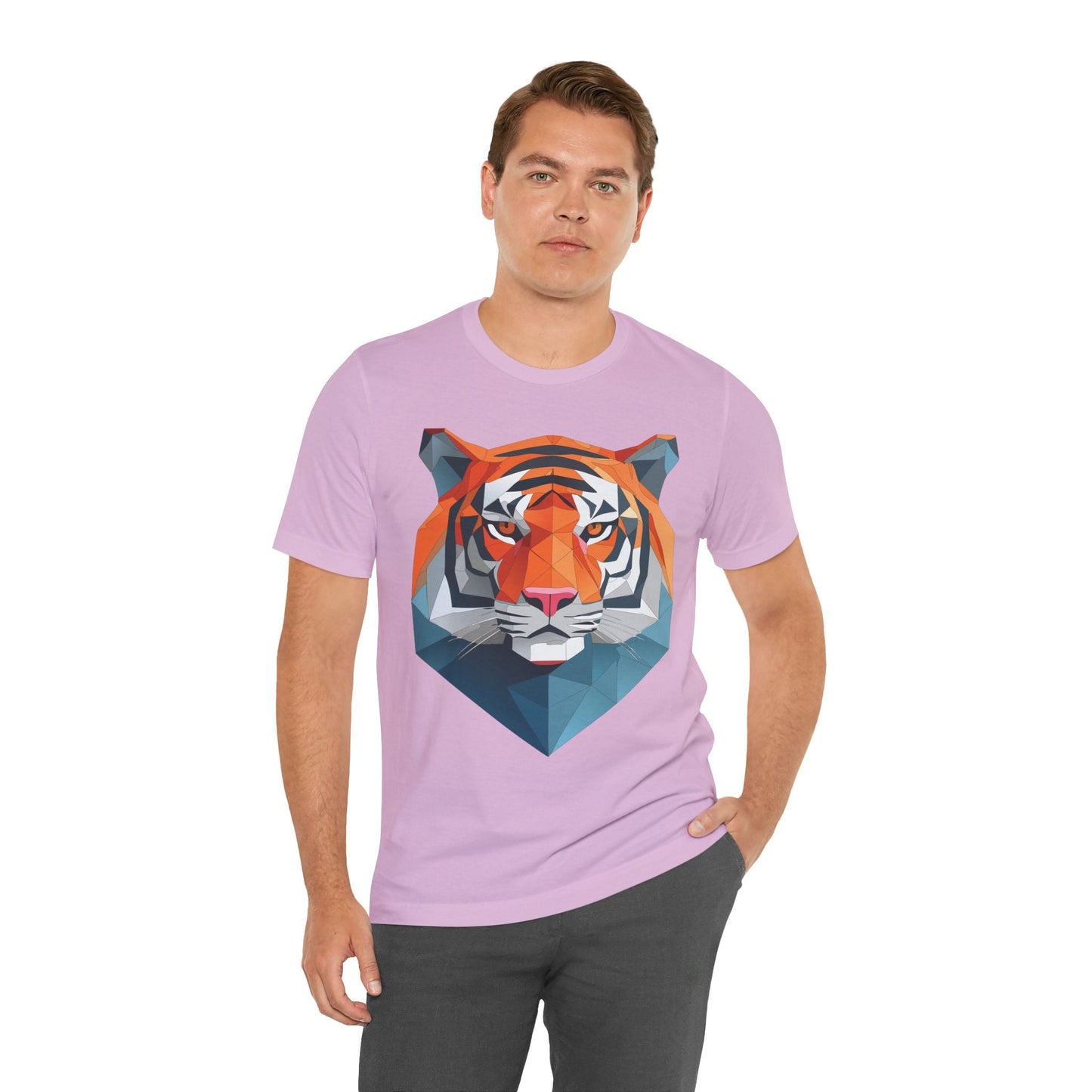 Unisex Animal Artwork Tee Shirt With Wild Animals Design For Everyday Wear And Comfort
