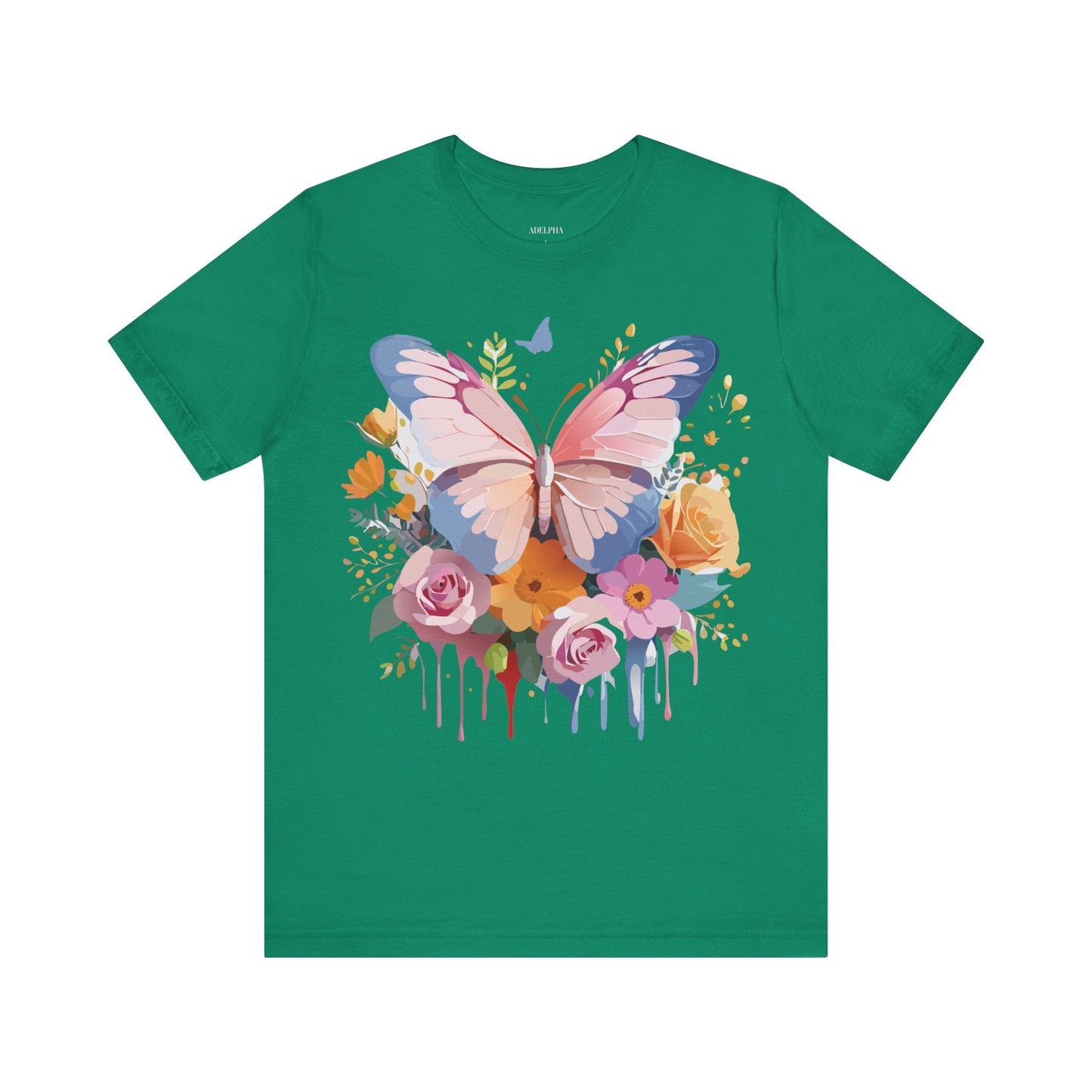 Butterfly Graphic Tee Unisex Short Sleeve Jersey Shirt By Adelpha