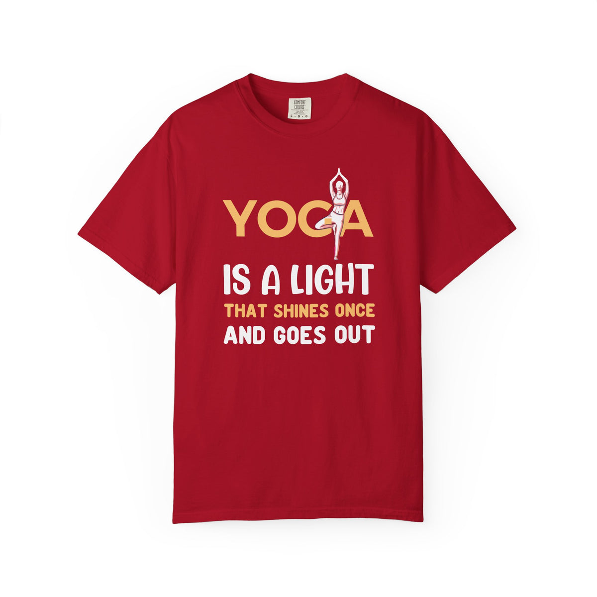 Yoga Lovers Unisex Comfort Colors Garment-Dyed Heavyweight 100 Cotton Art Design T-Shirt w1