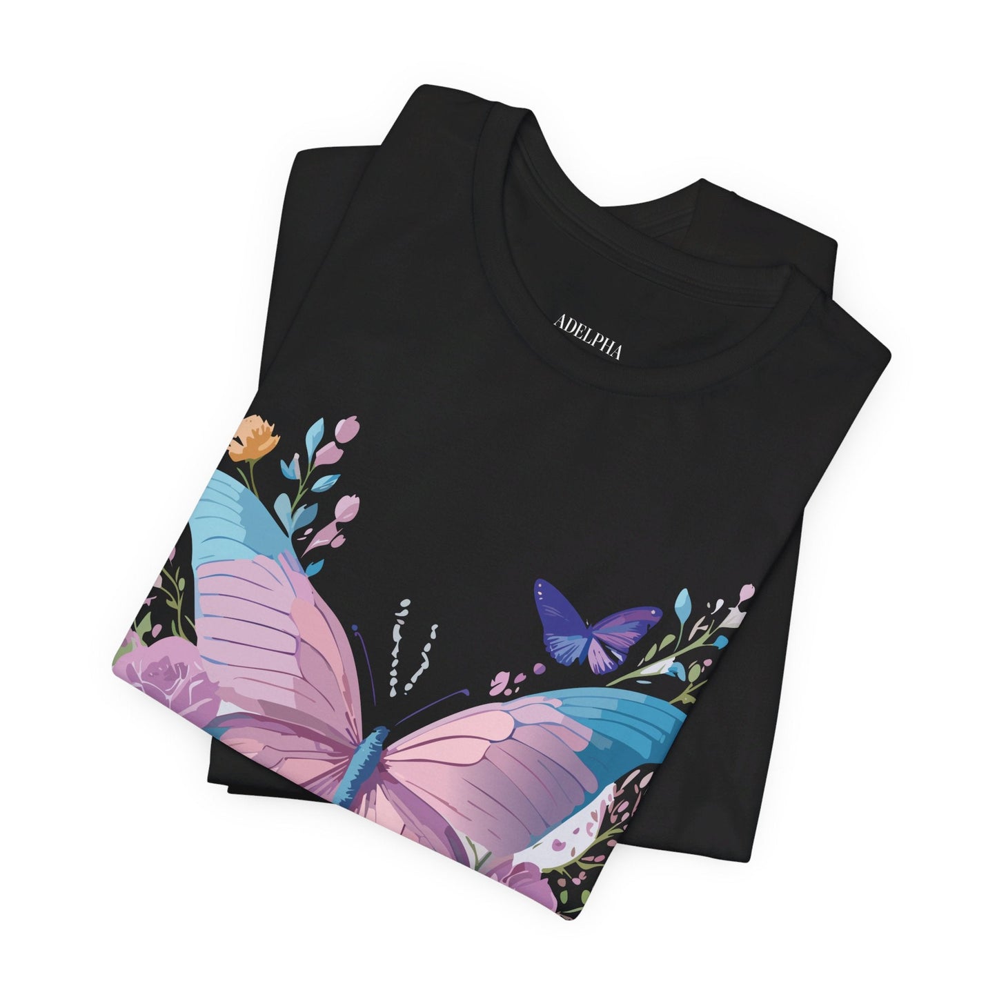 Adelpha Unisex Graphic Tee With Vintage Inspired Artwork Short Sleeve