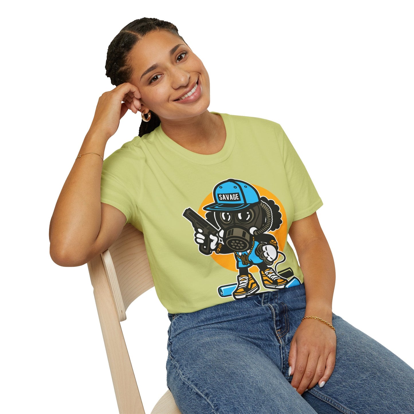 Cartoon T Shirt Animation T Shirt Funny Tee Shirt Unisex Gildan Softstyle Cotton Tee 64000