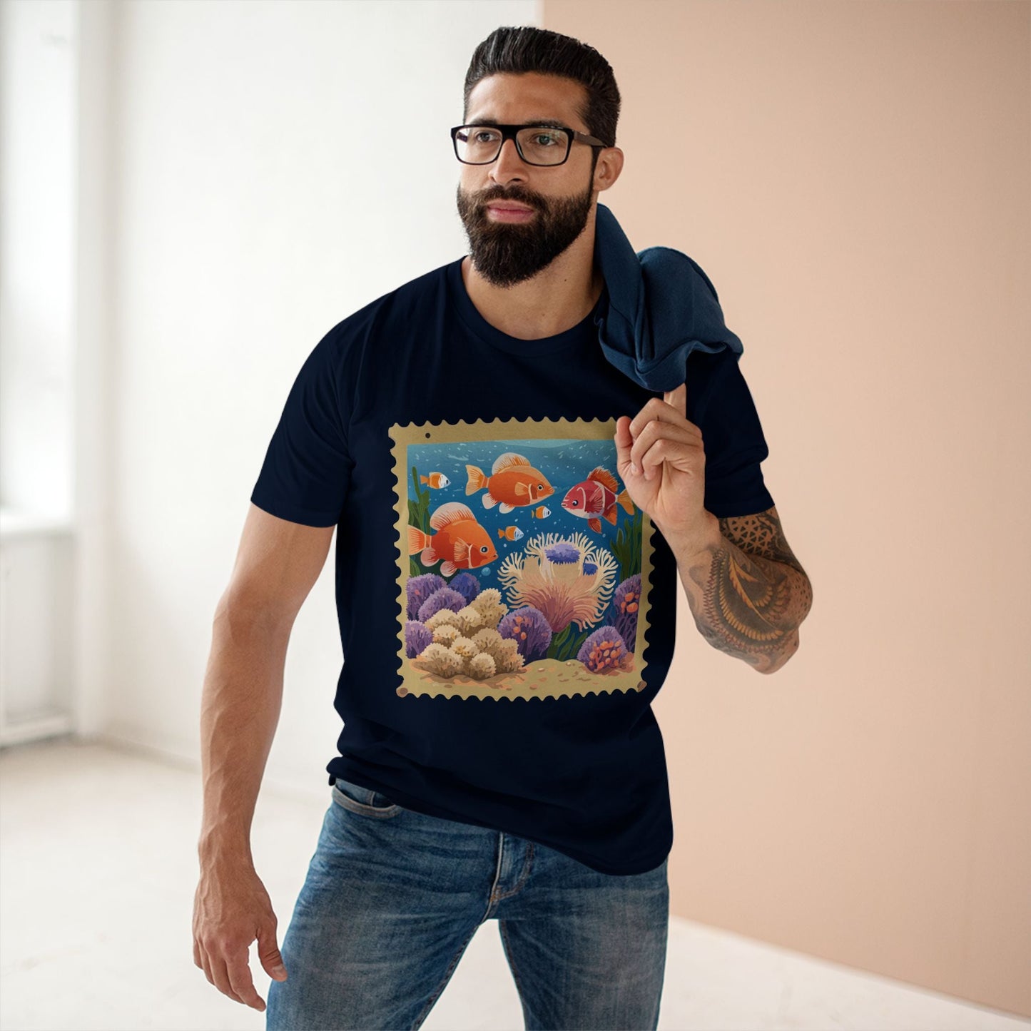 Stamp Shirt Postage Stamp Tee PS20 Unisex Premium Cotton Art Tee Retro2Nova Collection