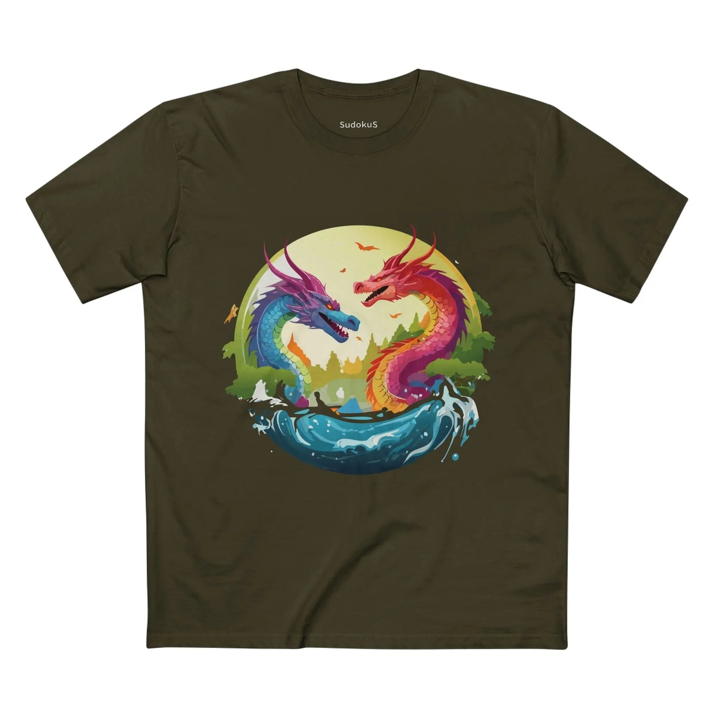 Dragon Graphic Unisex 100 Cotton Staple Tee 19