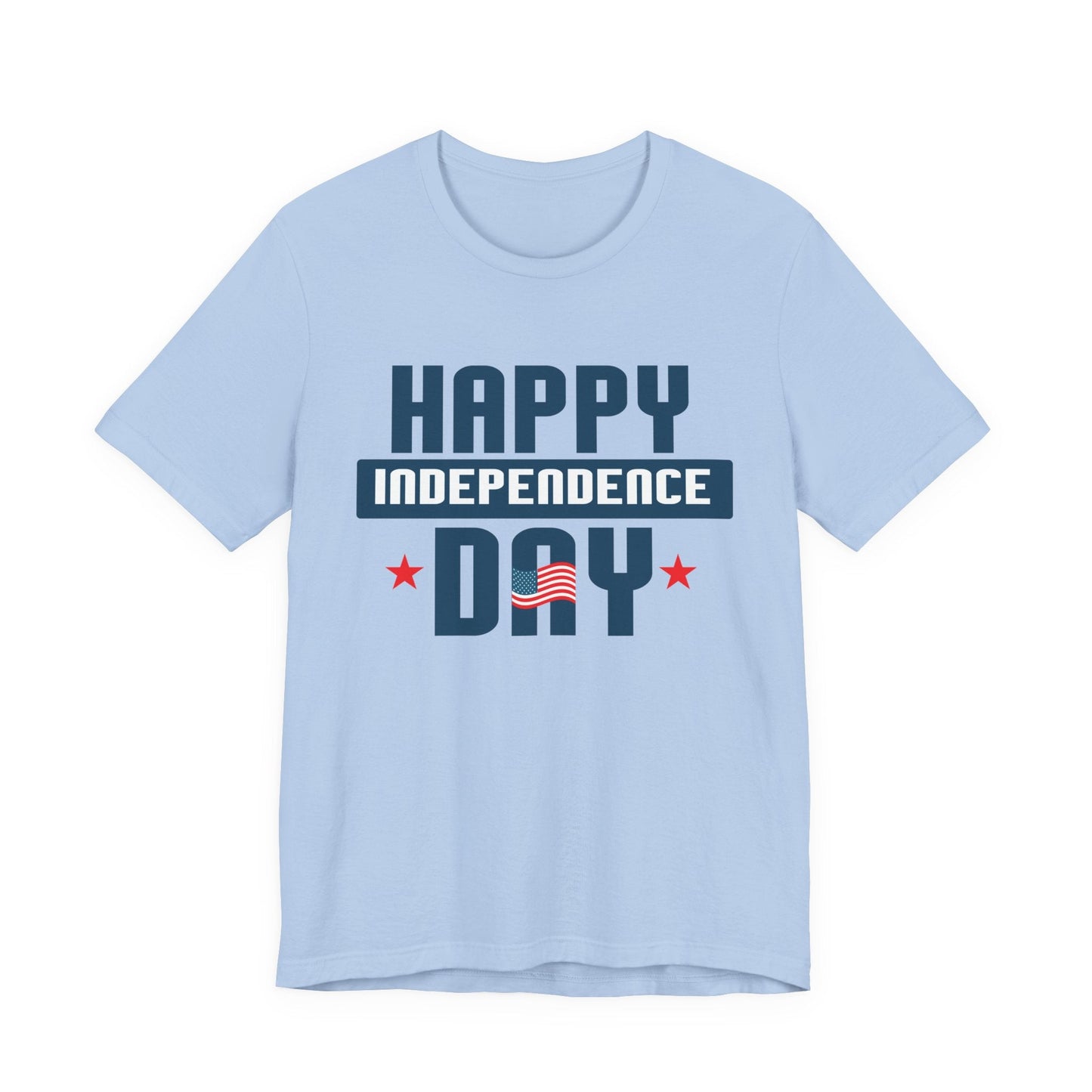 Happy Independence Day Graphic Unisex Cotton T-Shirt 017