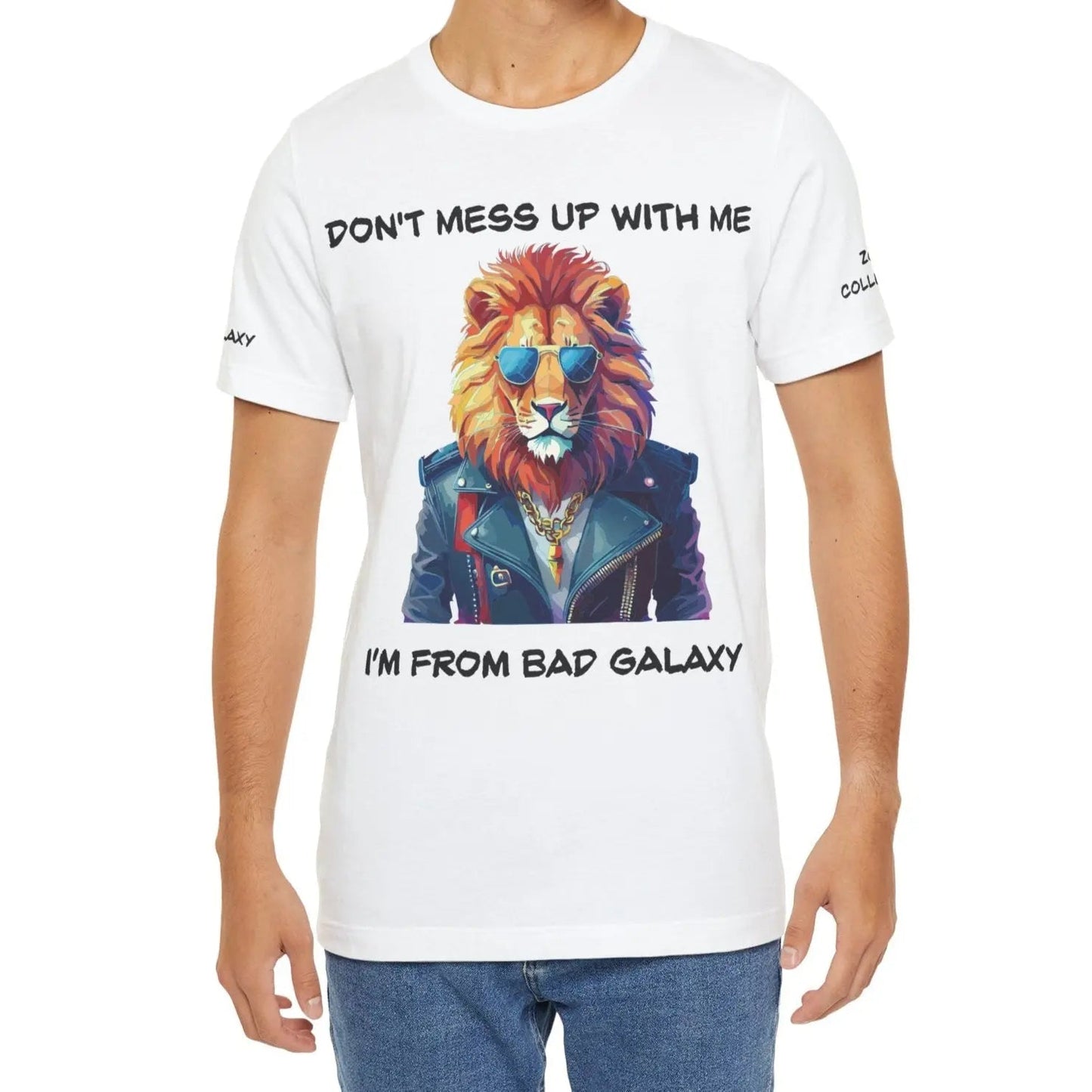 Animal T Shirt By Bad Galaxy Unisex 100 Percent Cotton Graphic Tee Eco Friendly Made In USA
