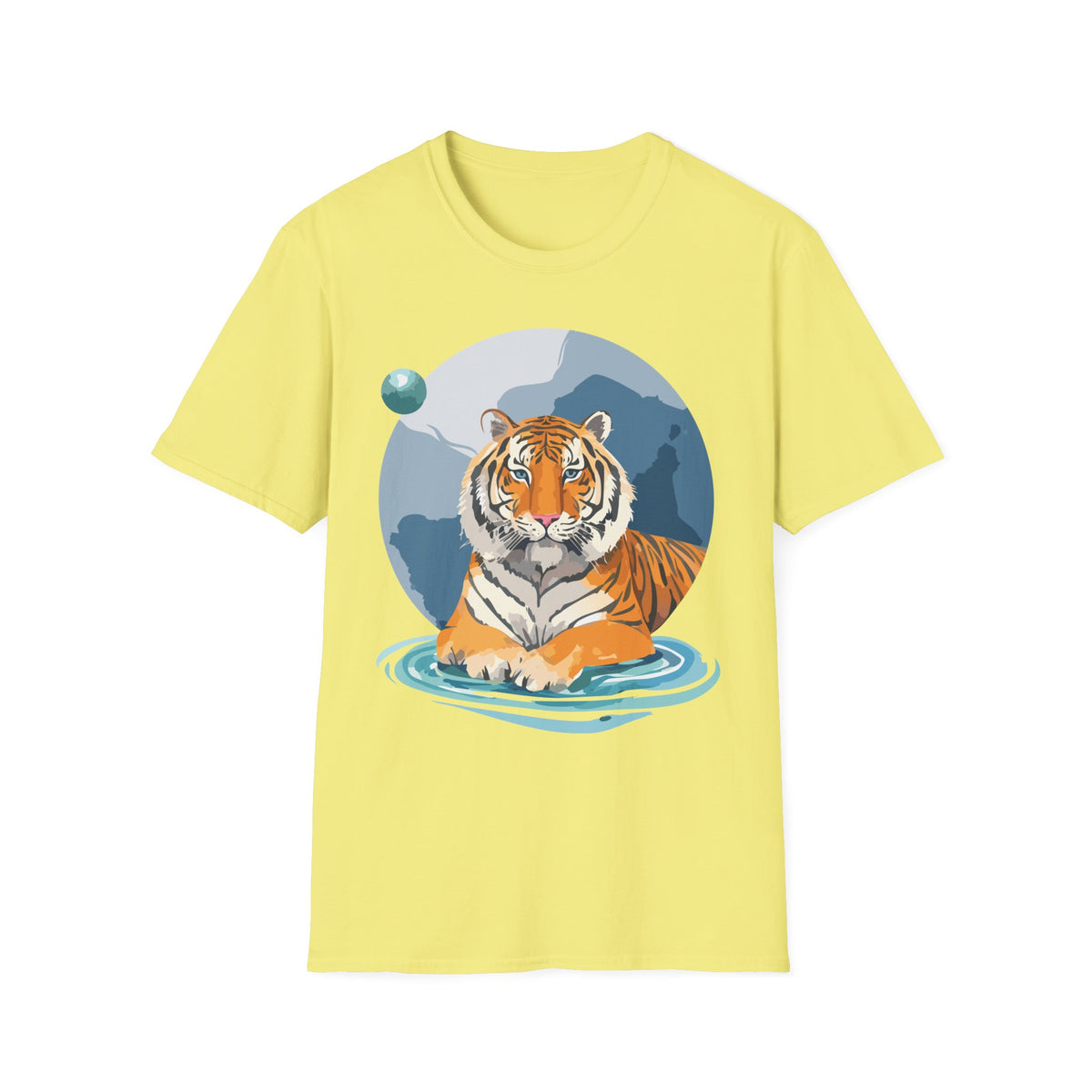 Majestic Tiger Illustration T-Shirt | Tiger Graphic Tee
