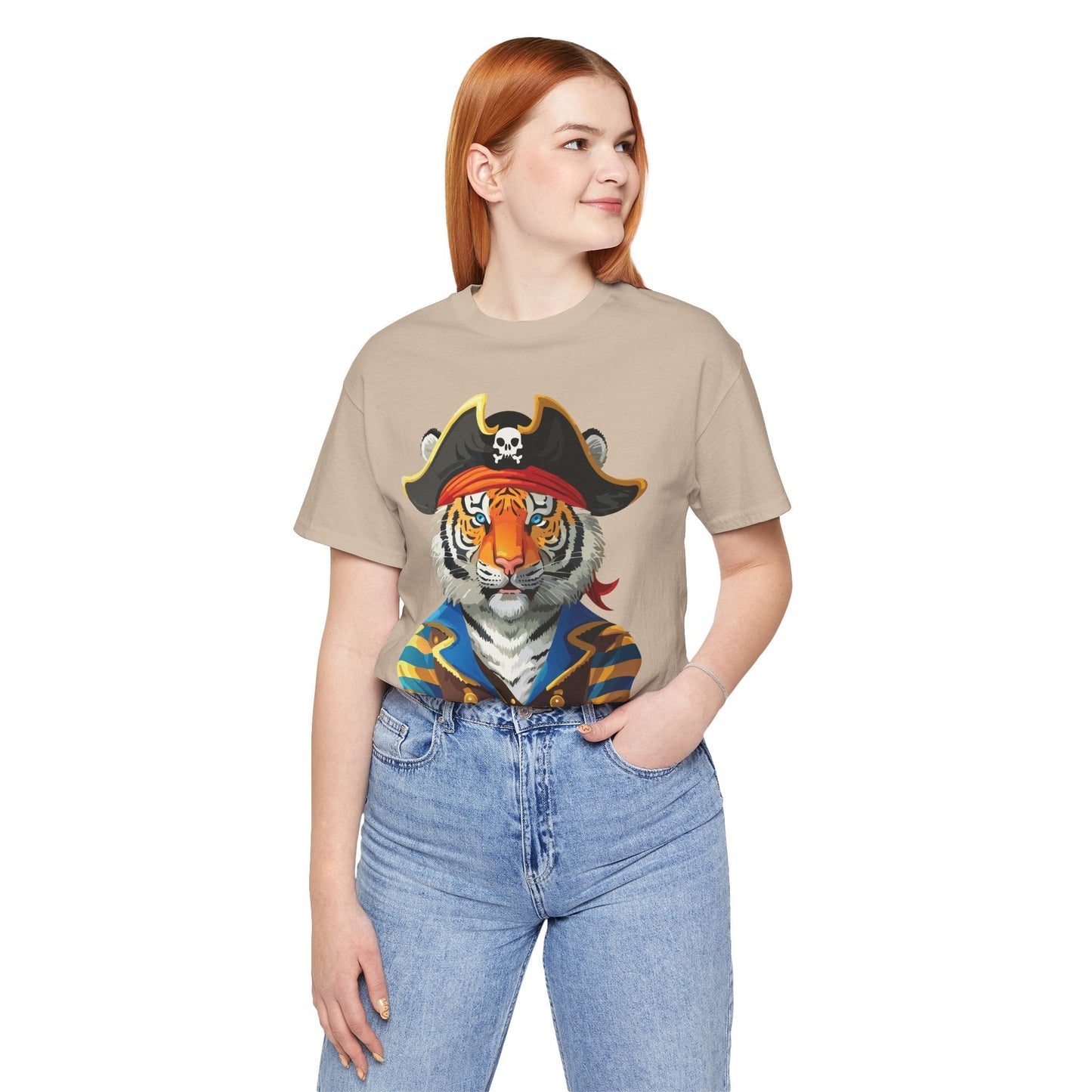 Unisex Animal Tee Shirt Art Design With Wild Animals Gildan Softstyle Cotton T Shirt