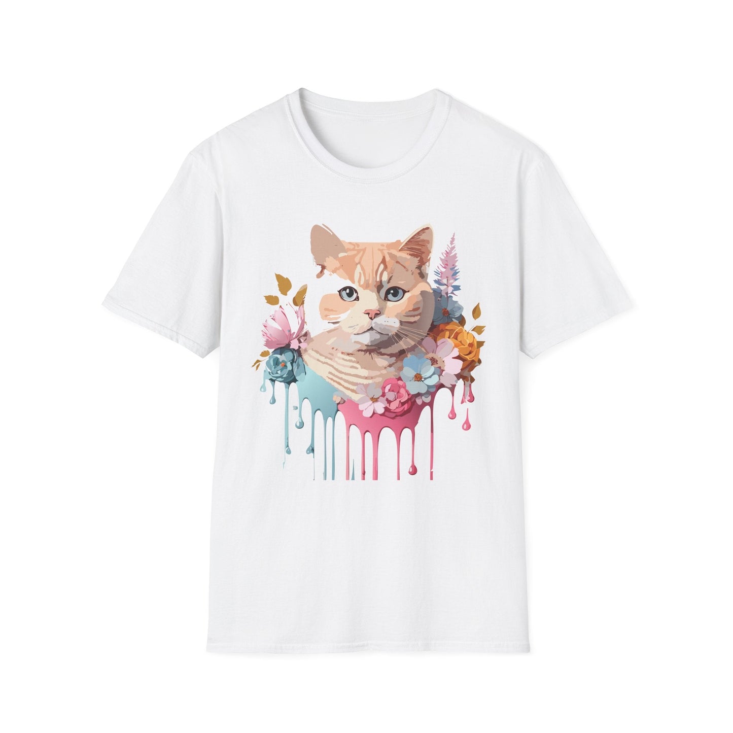 Cat Shirt Unisex Kitten Tee Softstyle Gildan 64000 Cotton Tee