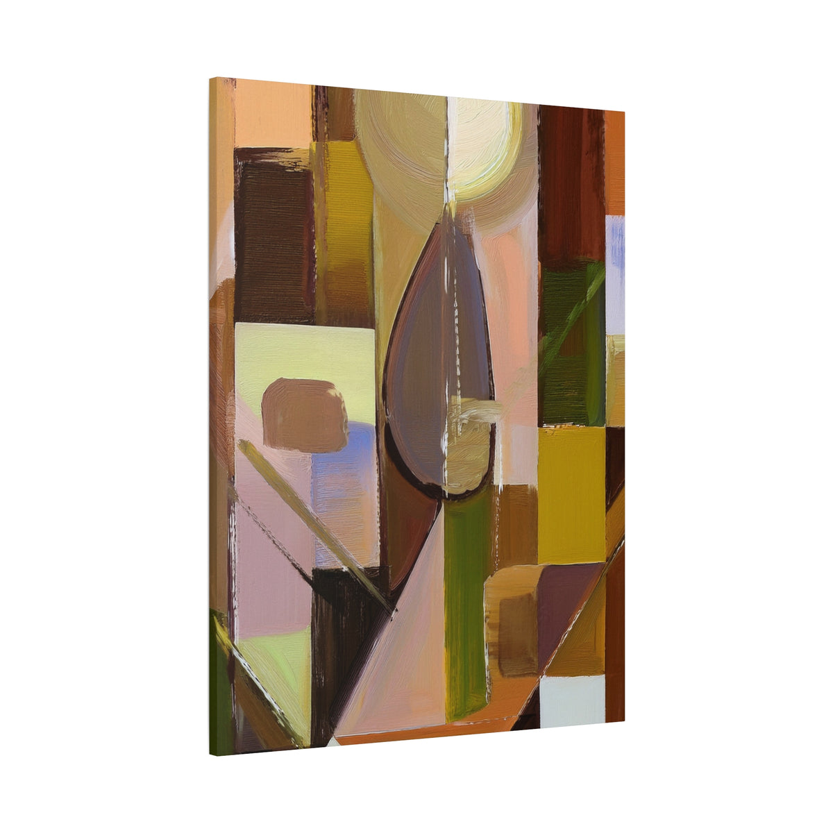 Abstract Geometric Painting Print Canvas 20x24,20x30,24x30 24x32,24x36,30x40 32x48,36x48,40x60 Pine-Wood Inner Frame ABS-55