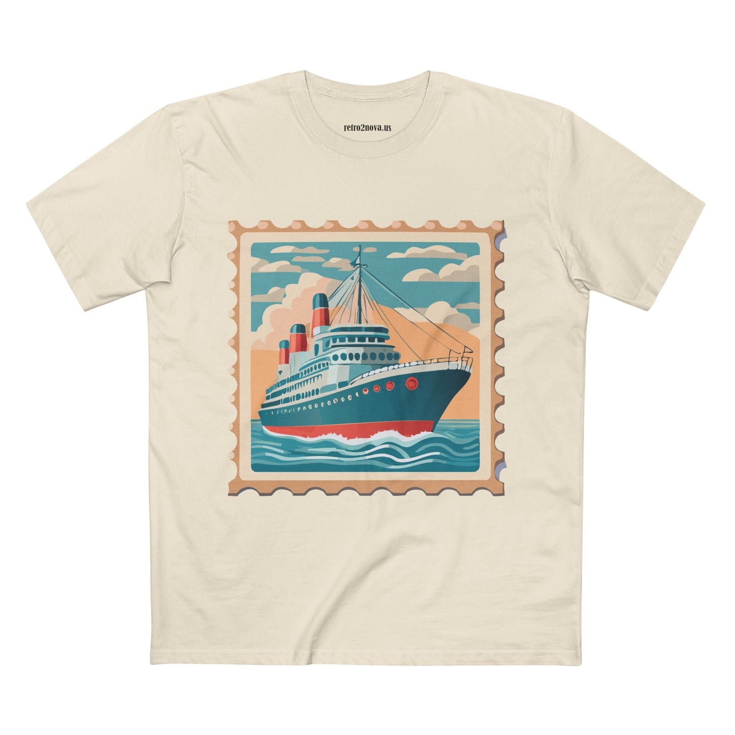 Stamp Shirt Postage Stamp Tee PS43 Unisex Premium Cotton Art Tee Retro2Nova Classic Art Collection