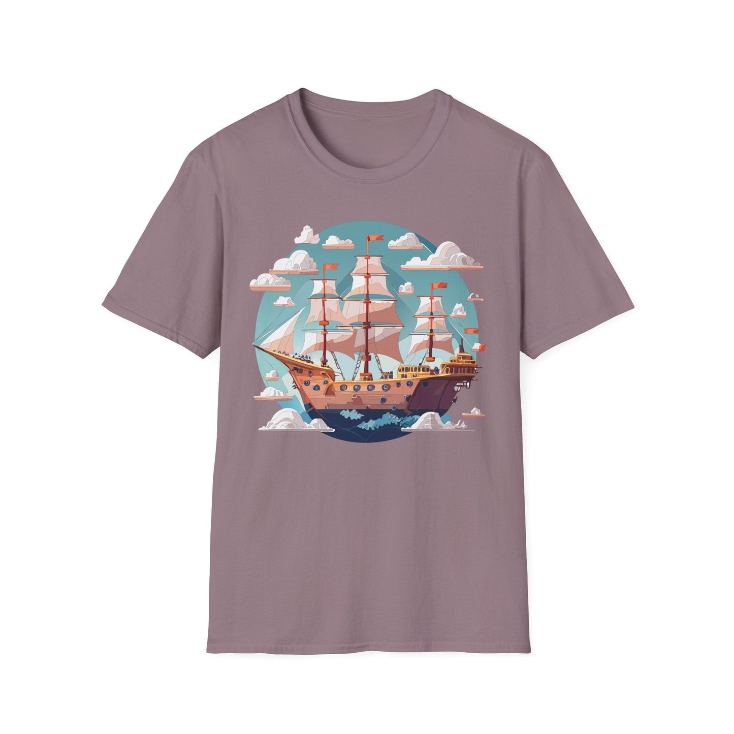 Unisex Ship Frigate Vessel T Shirt Softstyle 64000 Cotton Tee Ultimate Everyday Comfort