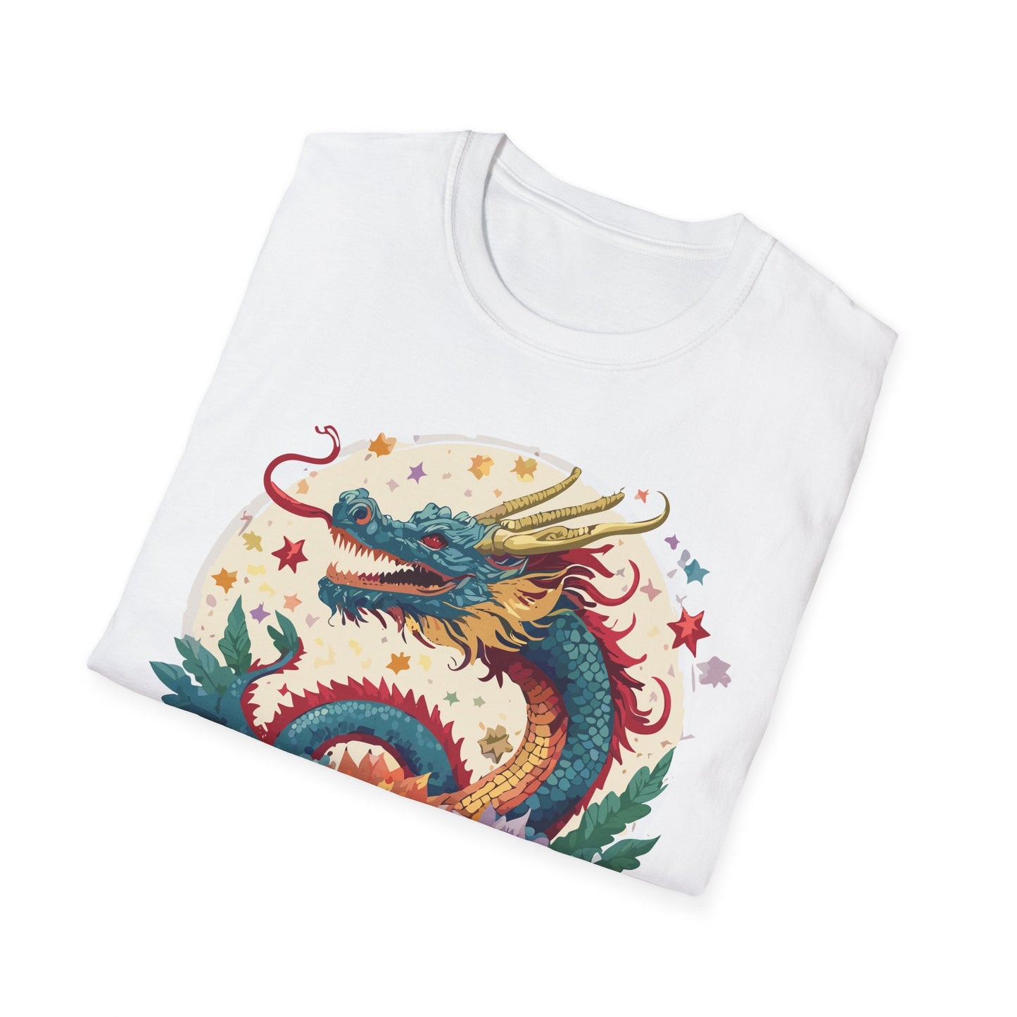Dragon Graphic Unisex 100 Cotton Tee with Animal Artwork Design 5