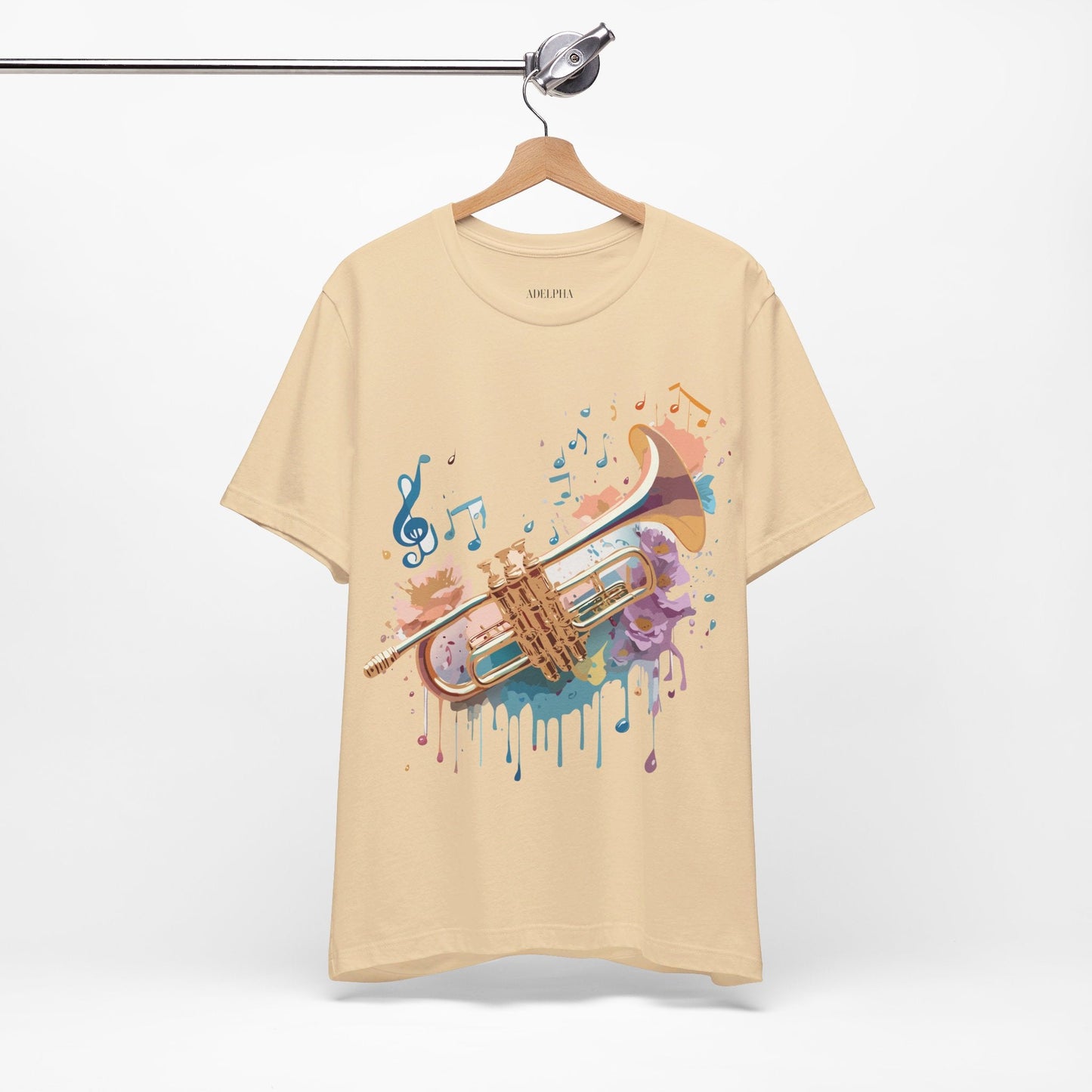Music Graphic T Shirt Unisex Vintage Inspired Art Tee Adelpha Short Sleeve Design