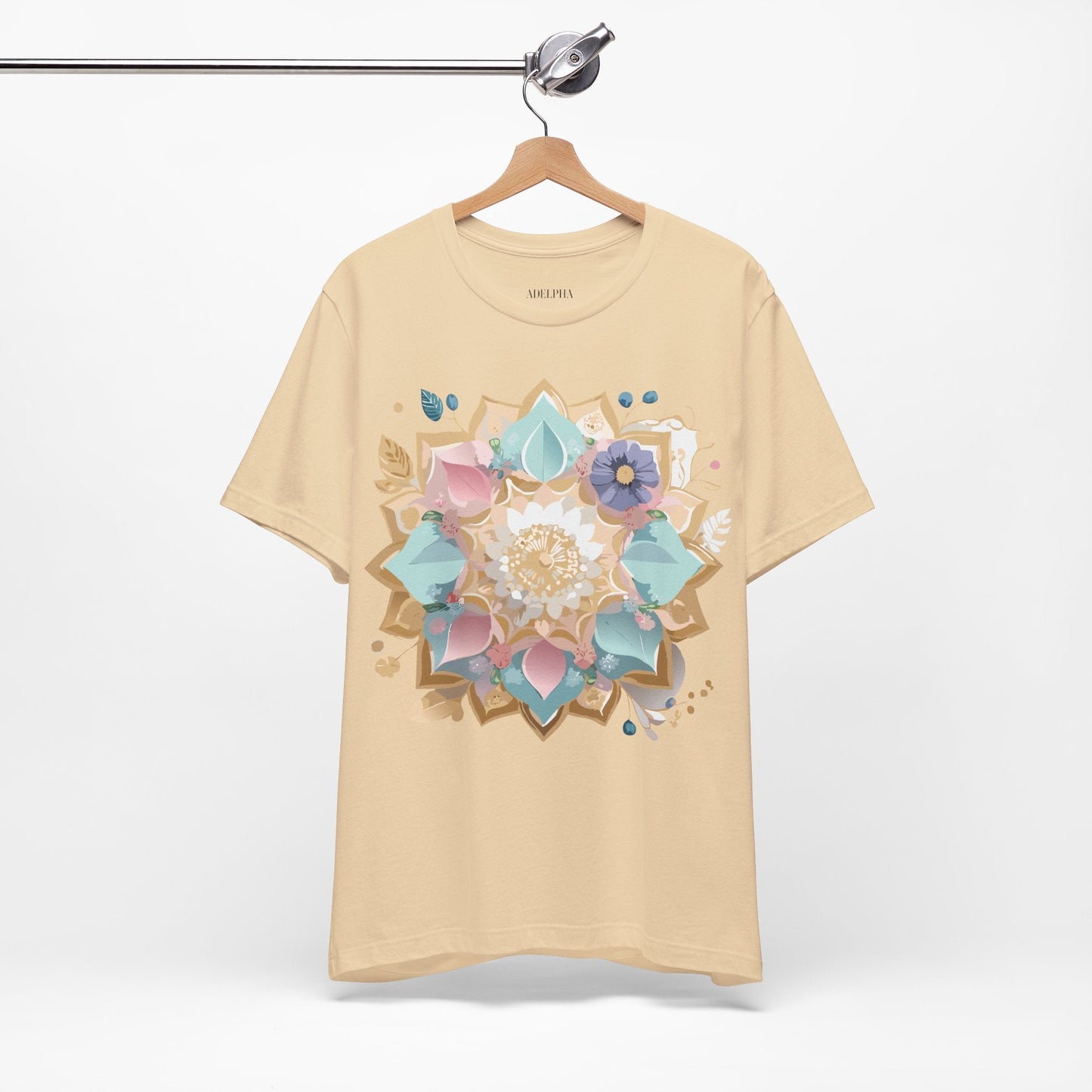Adelpha Mandala Graphic Tee Unisex Jersey Short Sleeve Vintage Inspired Artwork Shirt