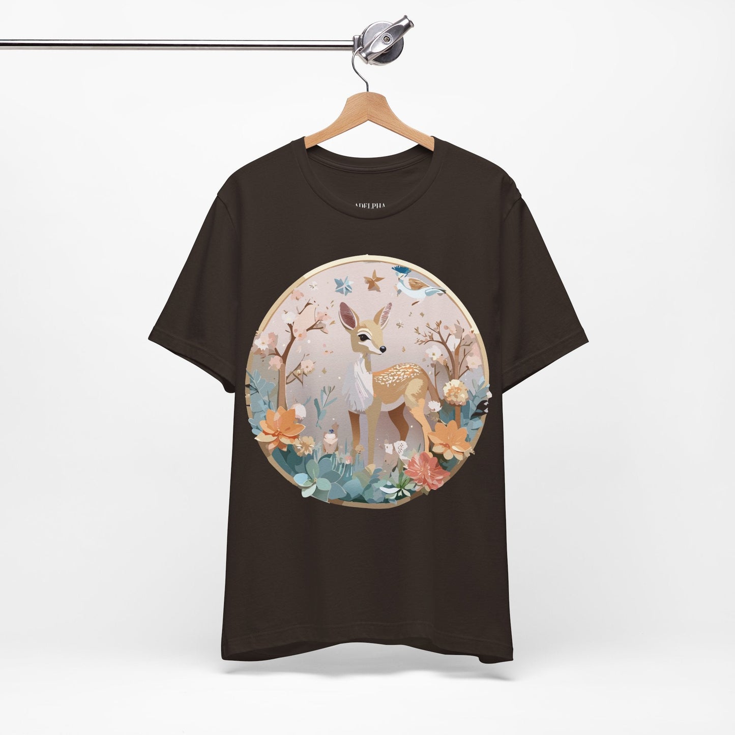 Adelpha Medallion Shirt Unisex Graphic Tee Vintage Inspired Art Design Short Sleeve T Shirt
