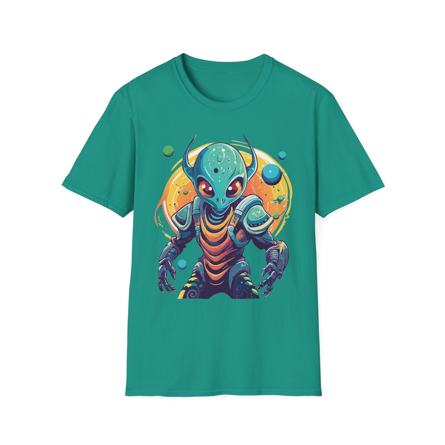 Alien Cosmos Shirt Unisex Softstyle Tee With Alien Art Design Space Theme Graphic Tee
