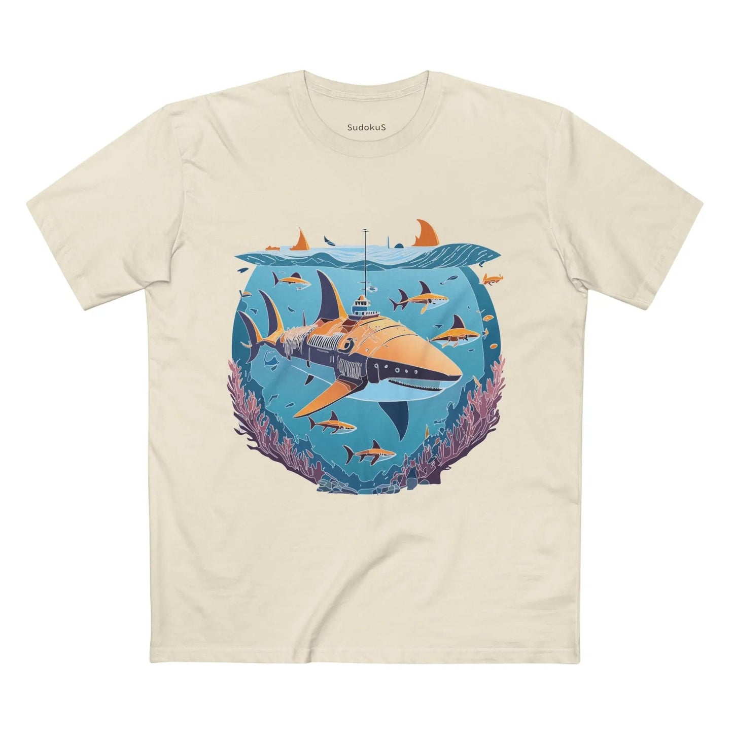 Ocean Coast Graphic Unisex 100 Cotton Staple Tee 12