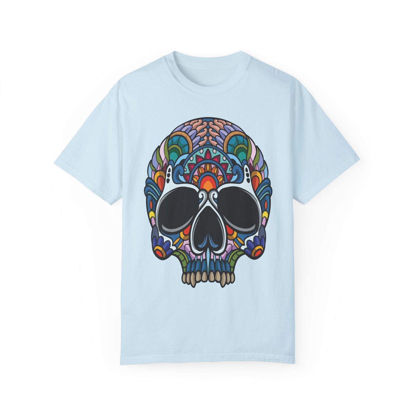 Unisex Cotton Tee Shirt with Skull