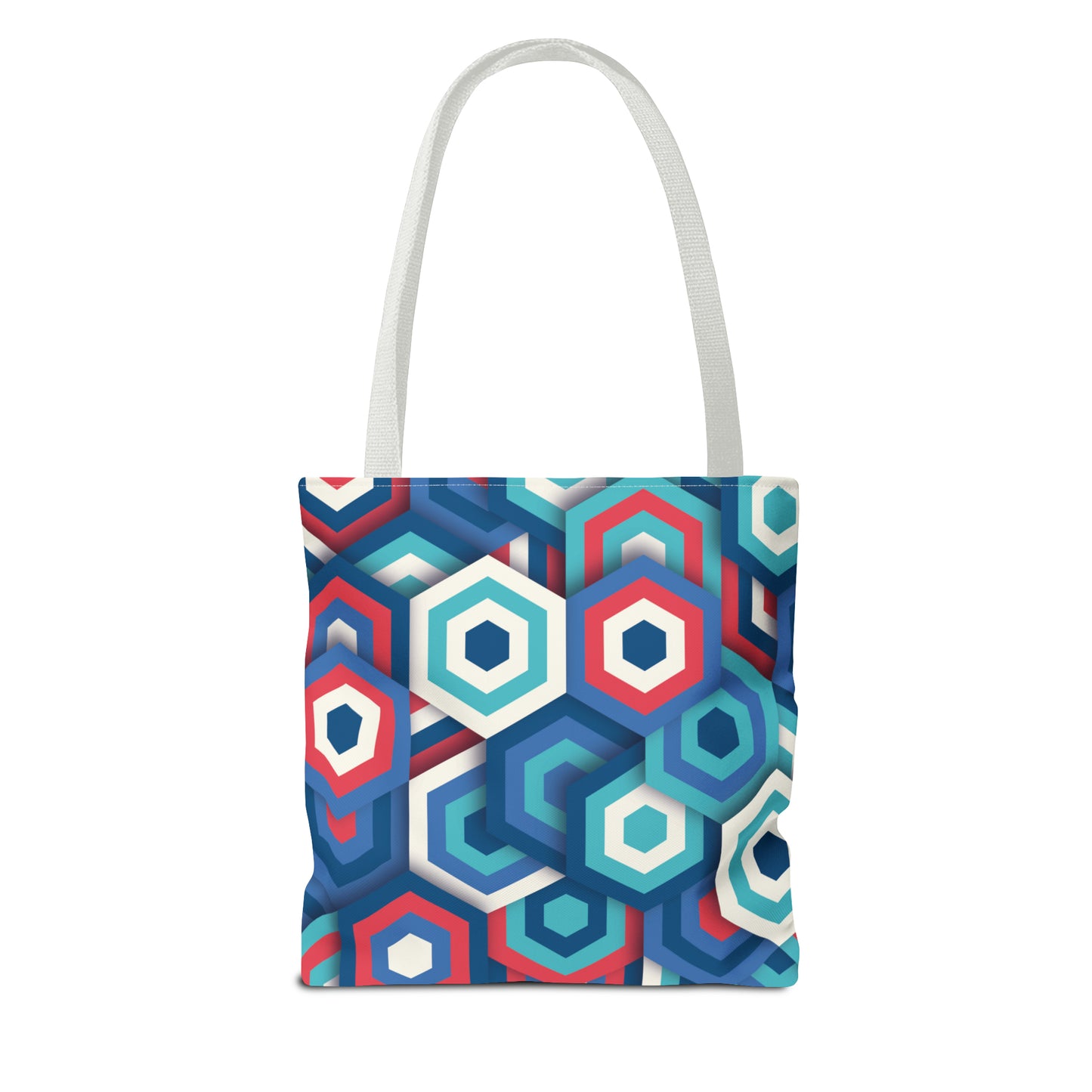 Bolsa de lona con estampados abstractos 