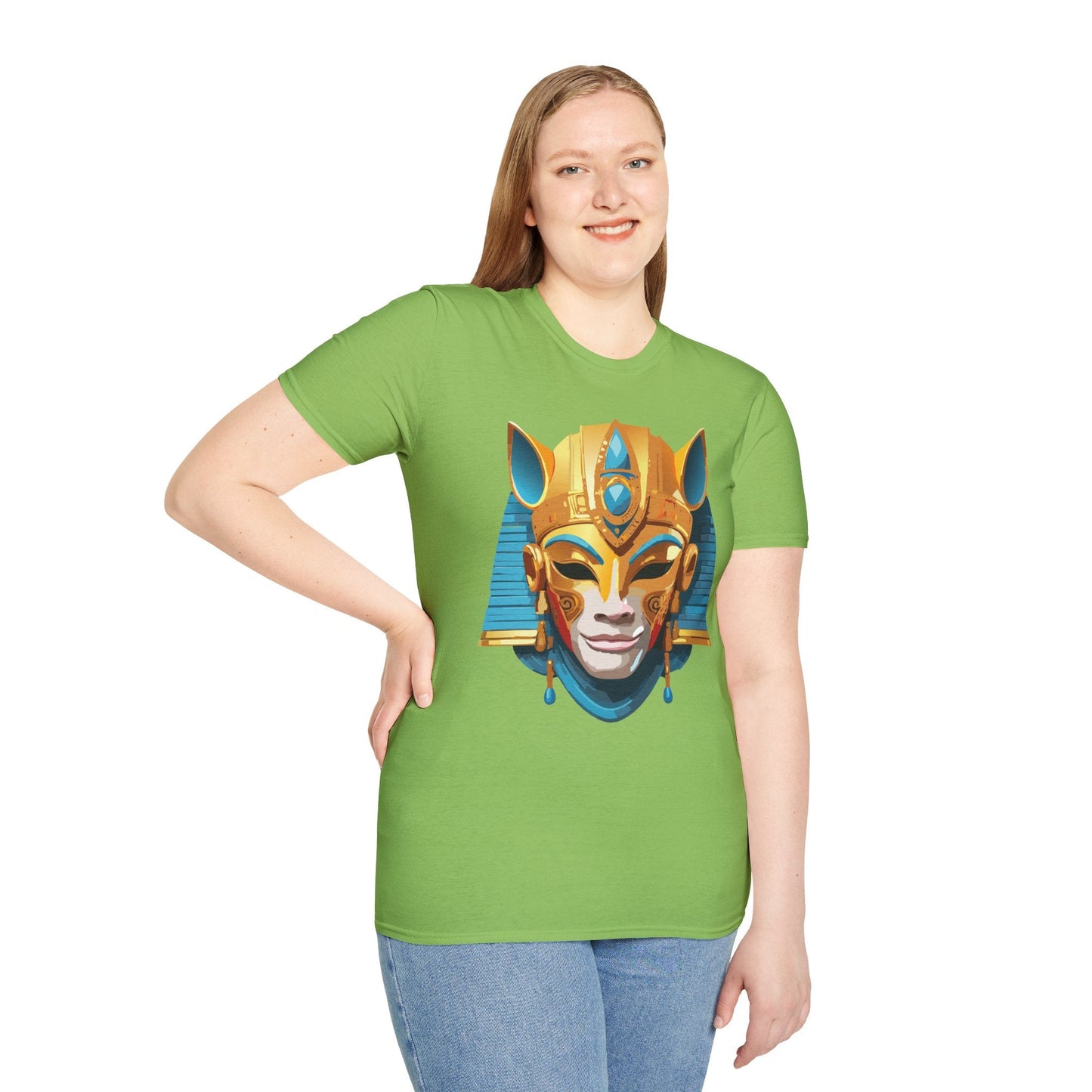 Mask Tee Shirt Unisex Gildan SoftStyle 64000 Cotton T Shirt Masquerade Design Art Graphic